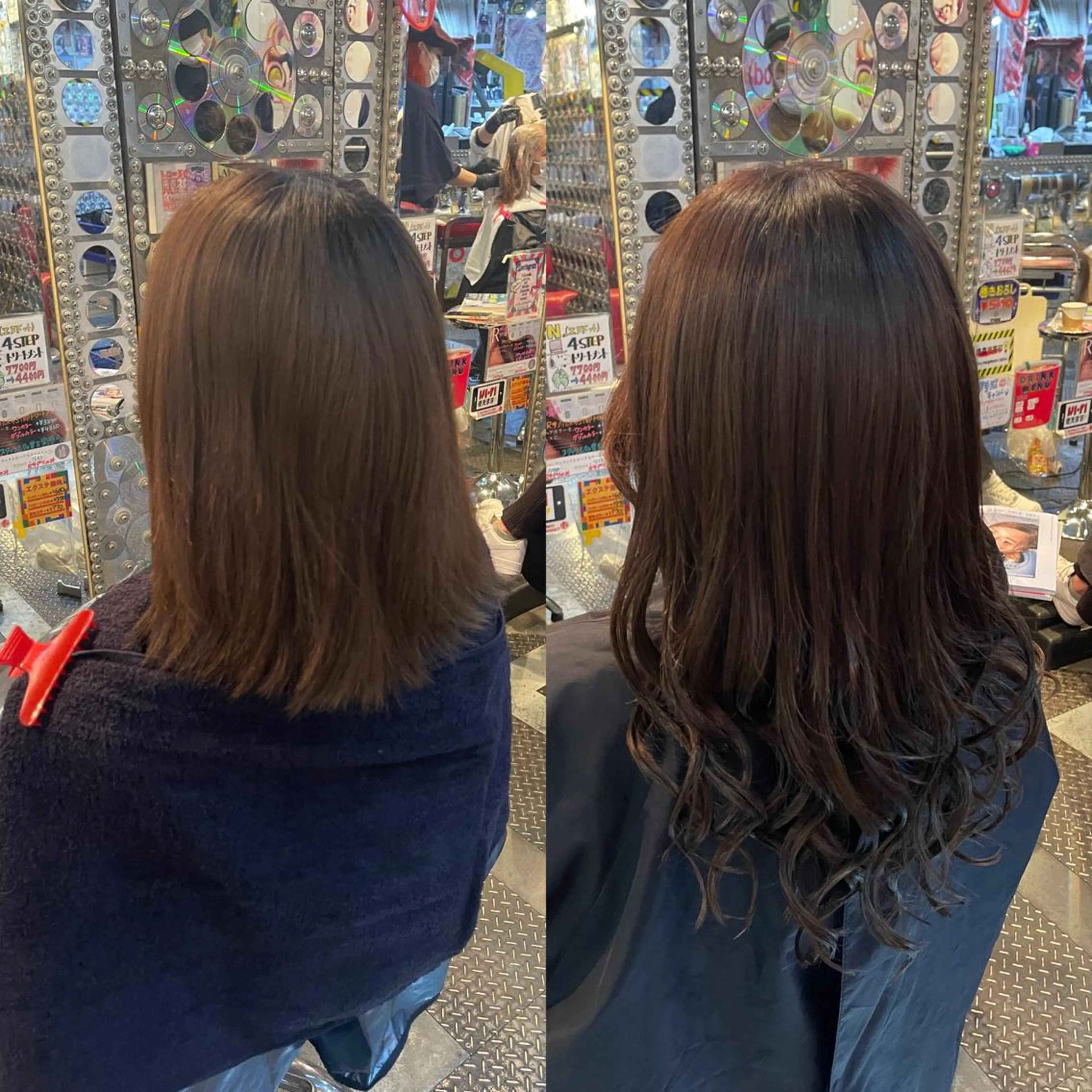 ショート カラー ヘアアレンジ 編み込みエクステ エクステ 🌈派手髪エクステ ブレイズ🌈ひろとのヘアスタイル