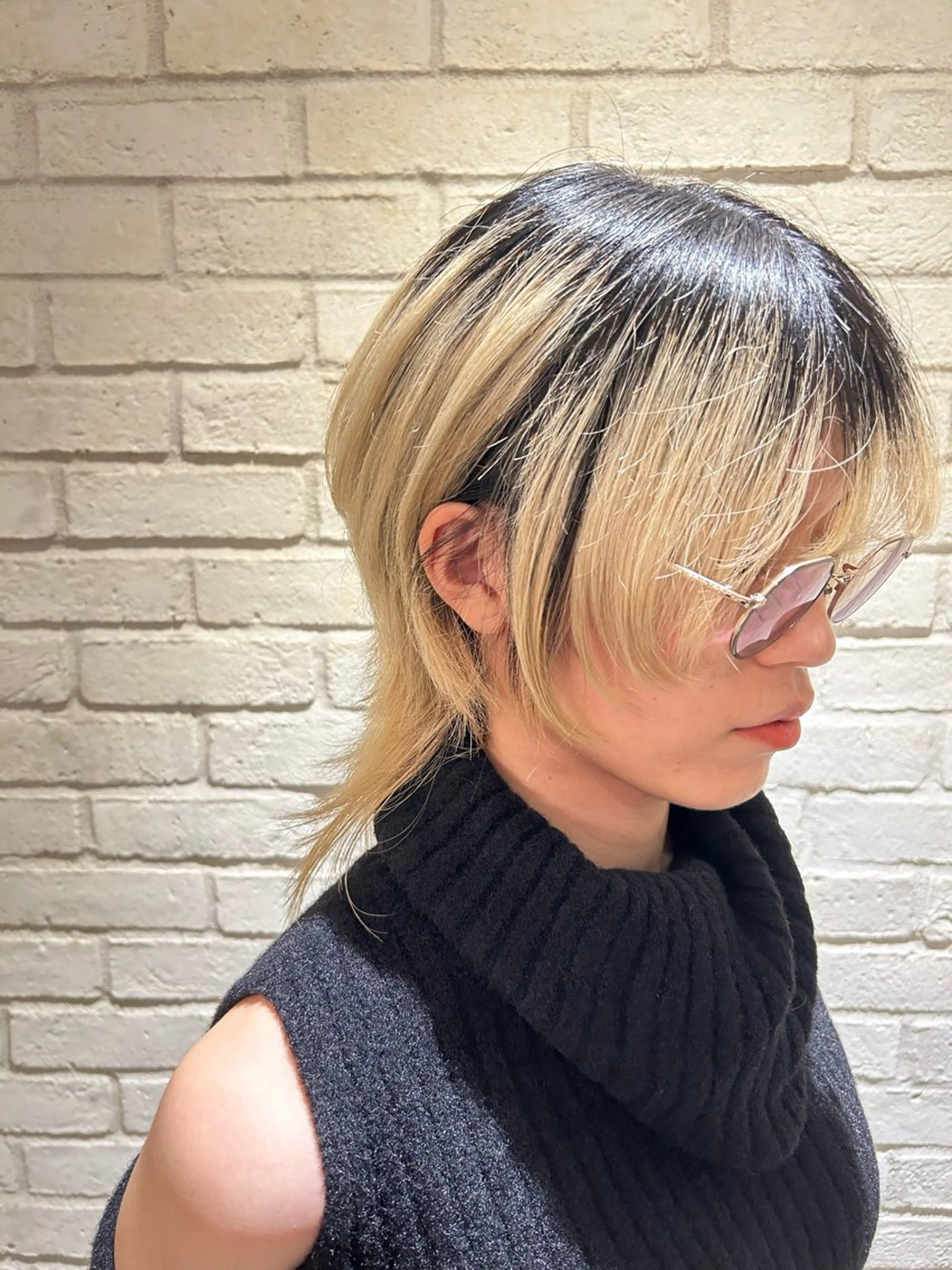 ショート ウルフカット 宇川 湧也のヘアスタイル