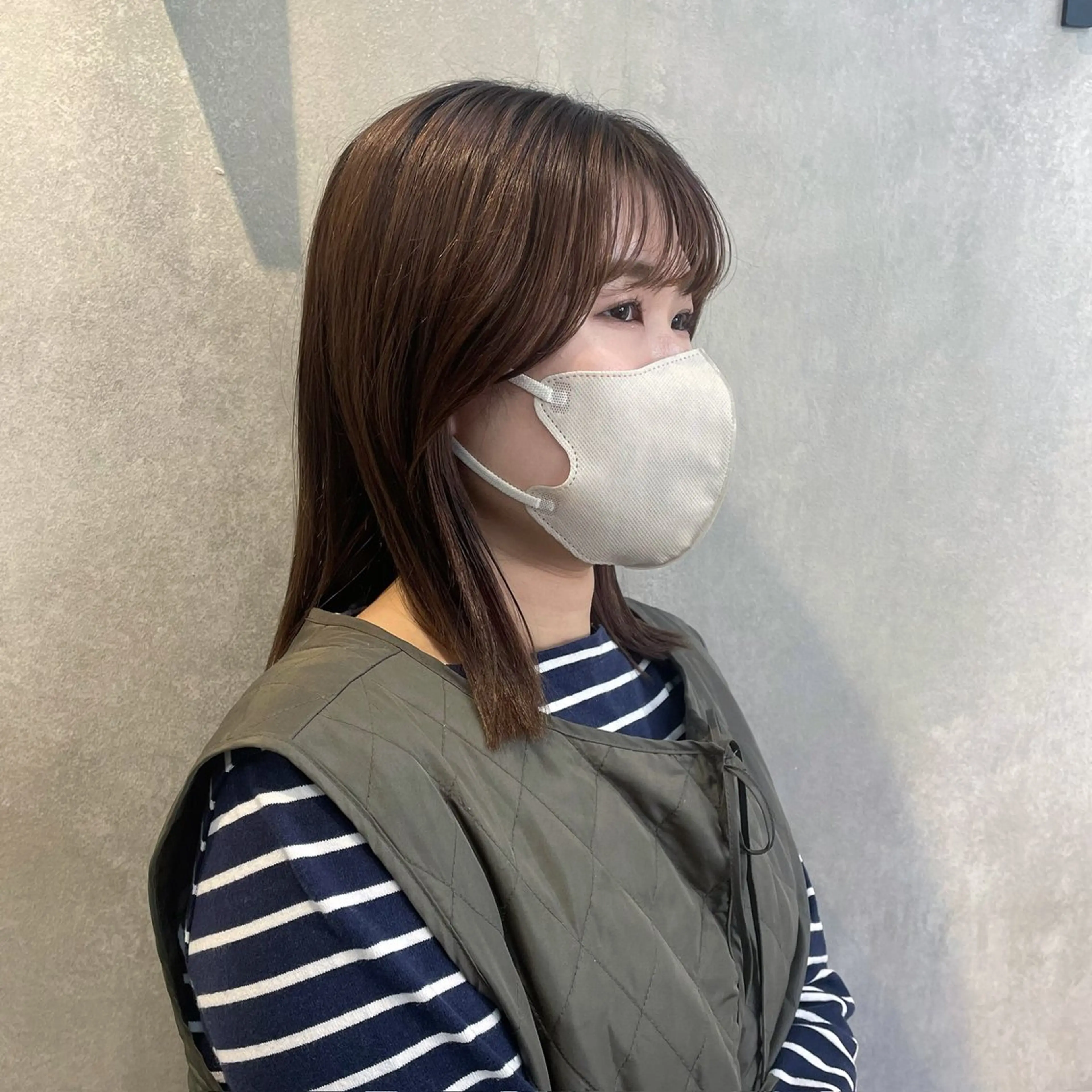 ミディアム レイヤーカット 🌿 濱野玲奈のヘアスタイル