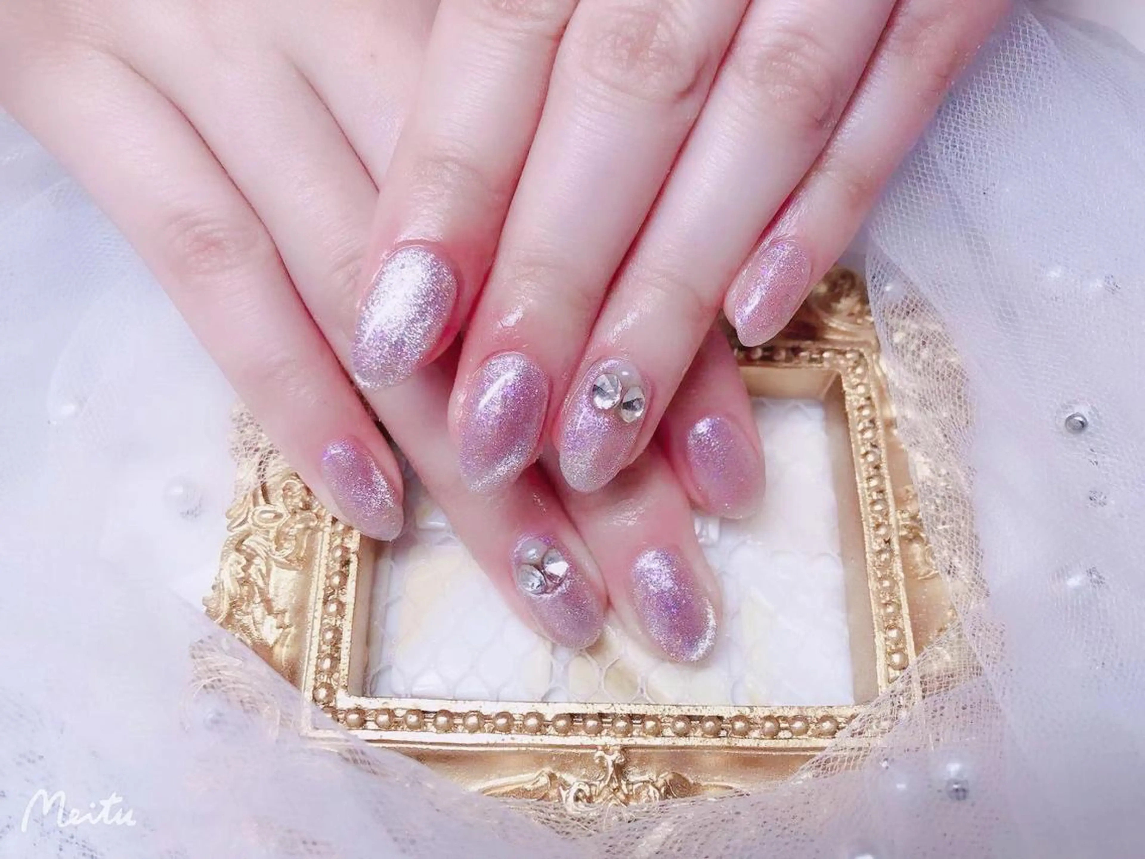 ネイル ハンドネイル マジック ミラーのネイルデザイン