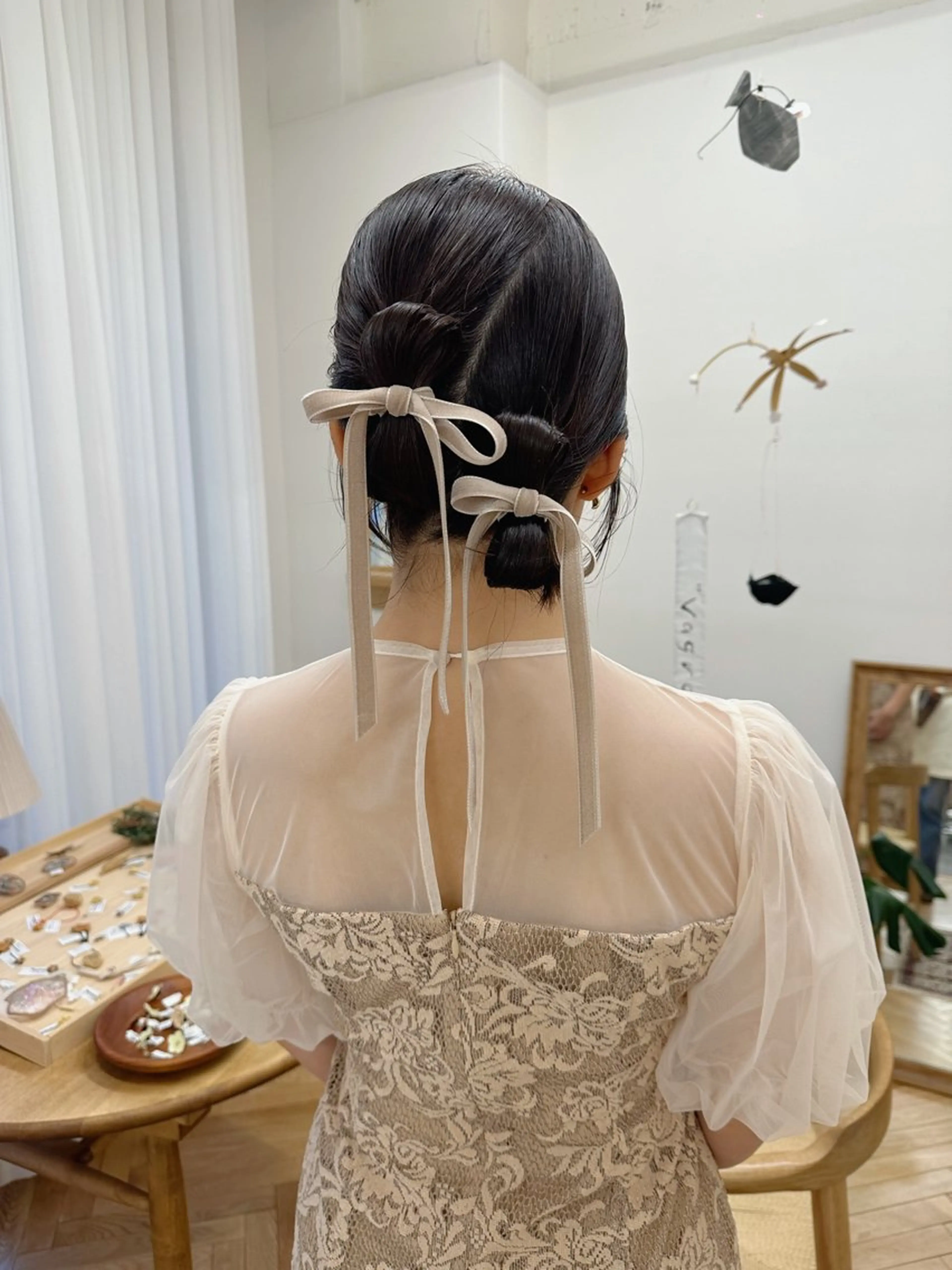 ロング ヘアアレンジ ヘアセット yupi🐈‍⬛ レイヤー/パーマのヘアスタイル