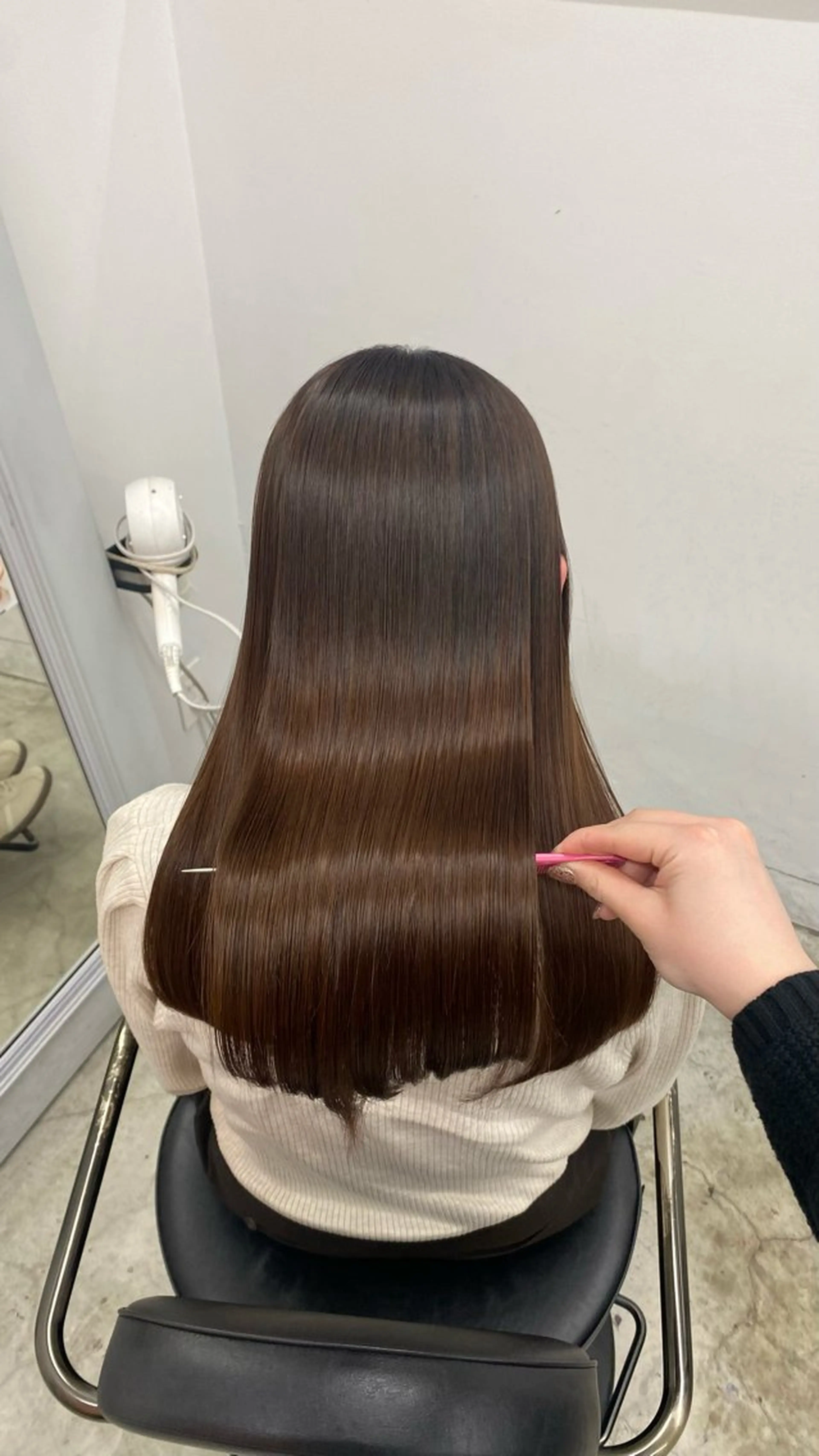 セミロング 縮毛矯正 marina 🧸ིྀのヘアスタイル