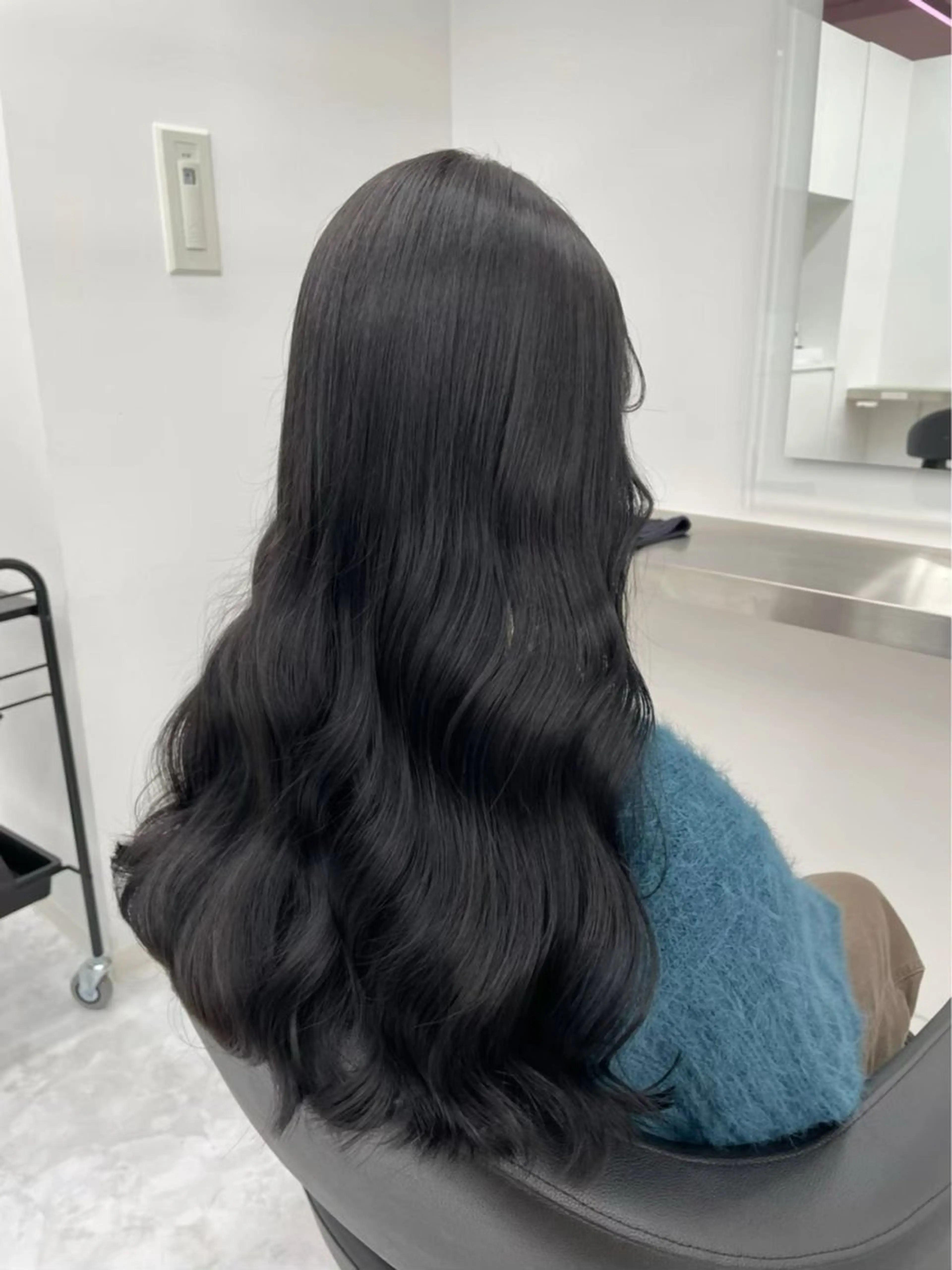 ロング カラー BABY 艶髪暗髪ヘア💖達人のヘアスタイル