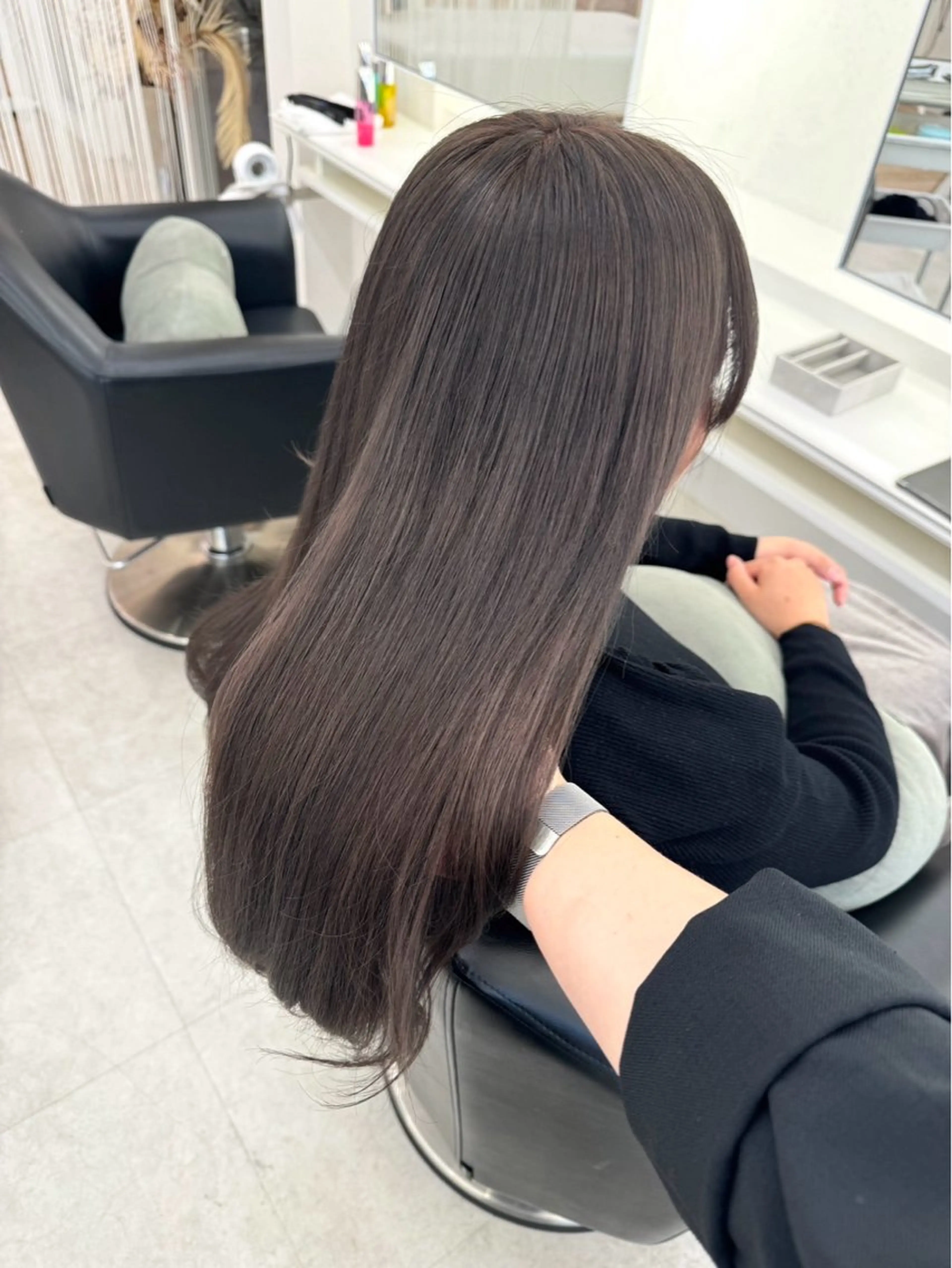 ロング カラー ヘアカラー ParveMix🍀 藤原愛未のヘアスタイル