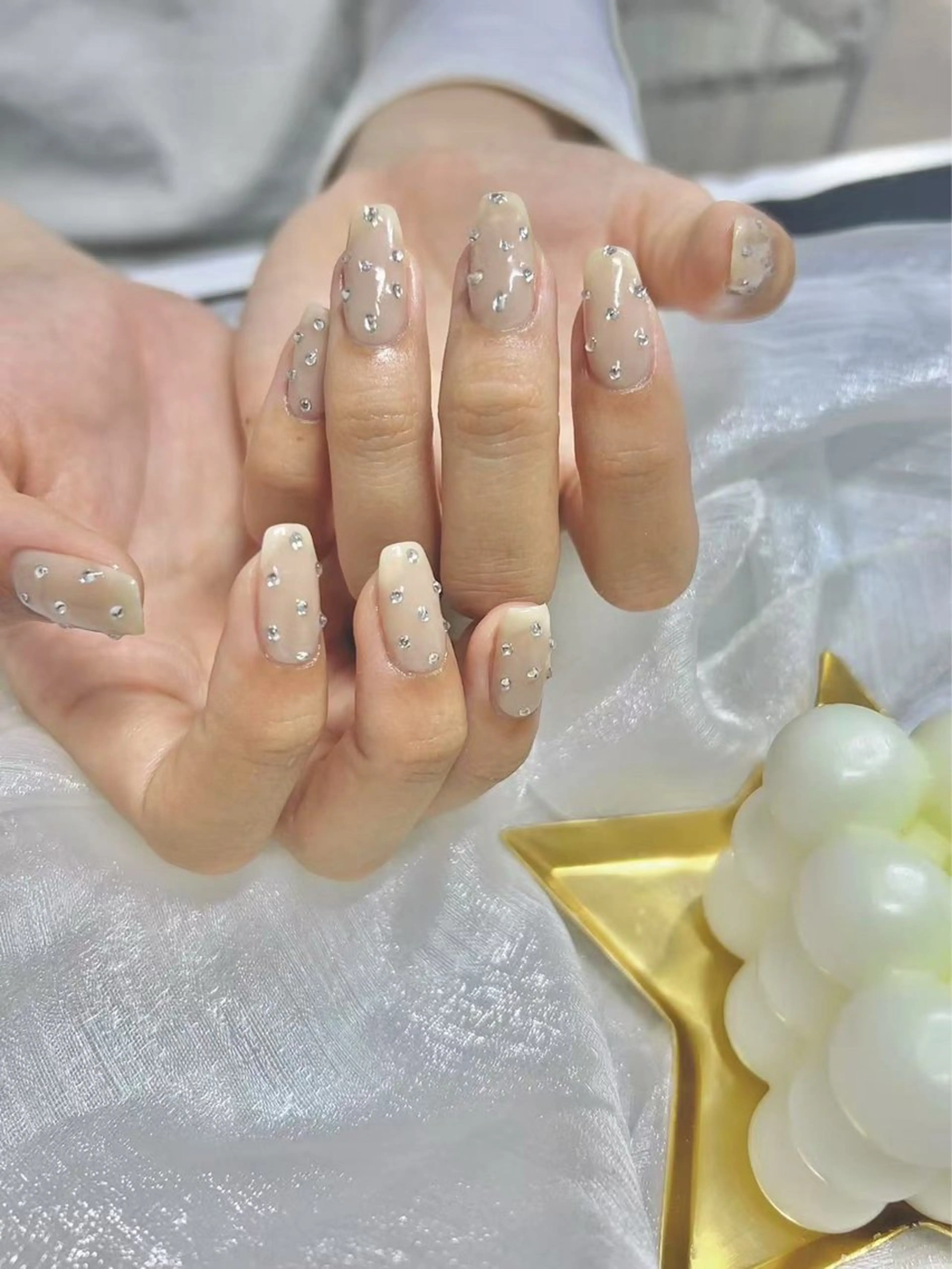 ネイル スカルプネイル シンプルネイル Lu nailsalonのネイルデザイン
