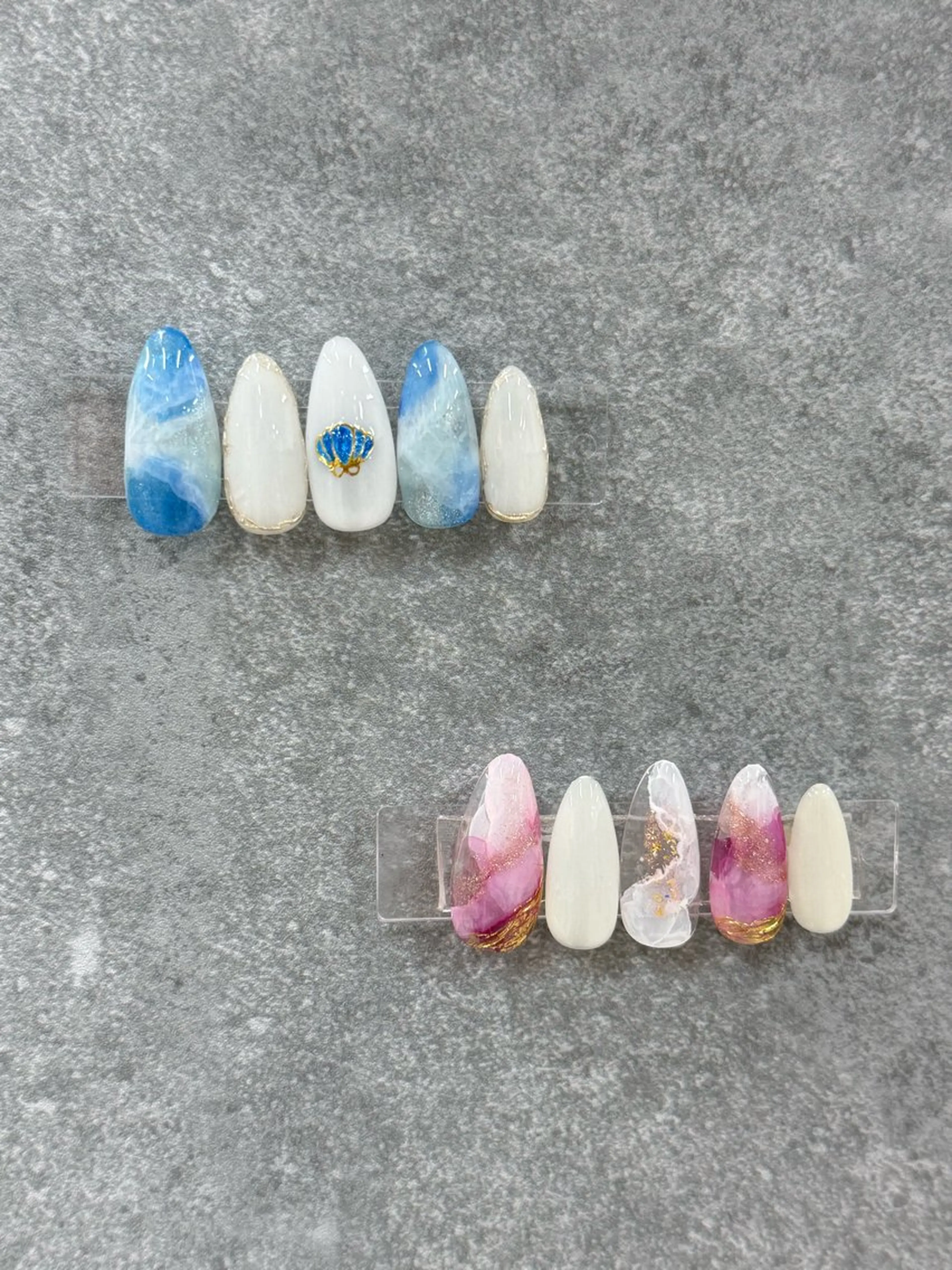 ネイル ニュアンスネイル Agate miku🎀‧₊のネイルデザイン