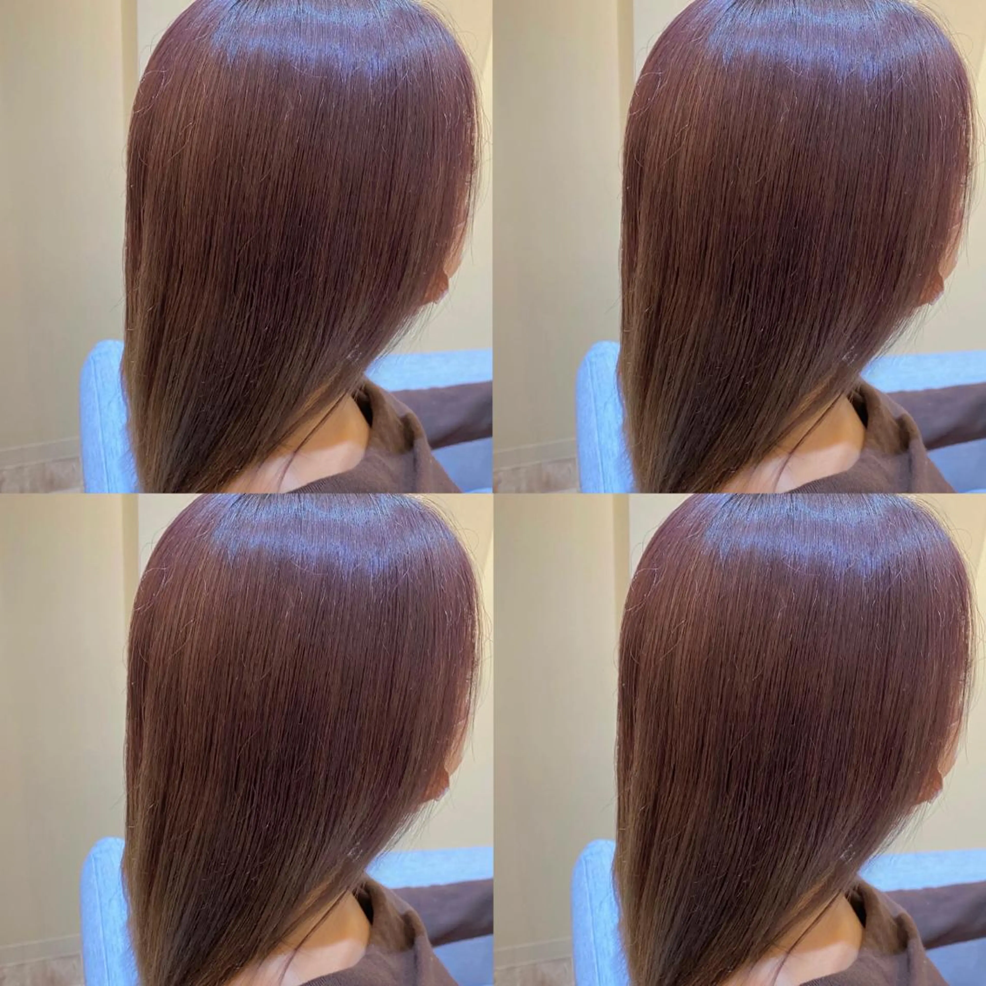 ミディアム カラー 透明感カラー ラベンダーカラー 金島 青のヘアスタイル