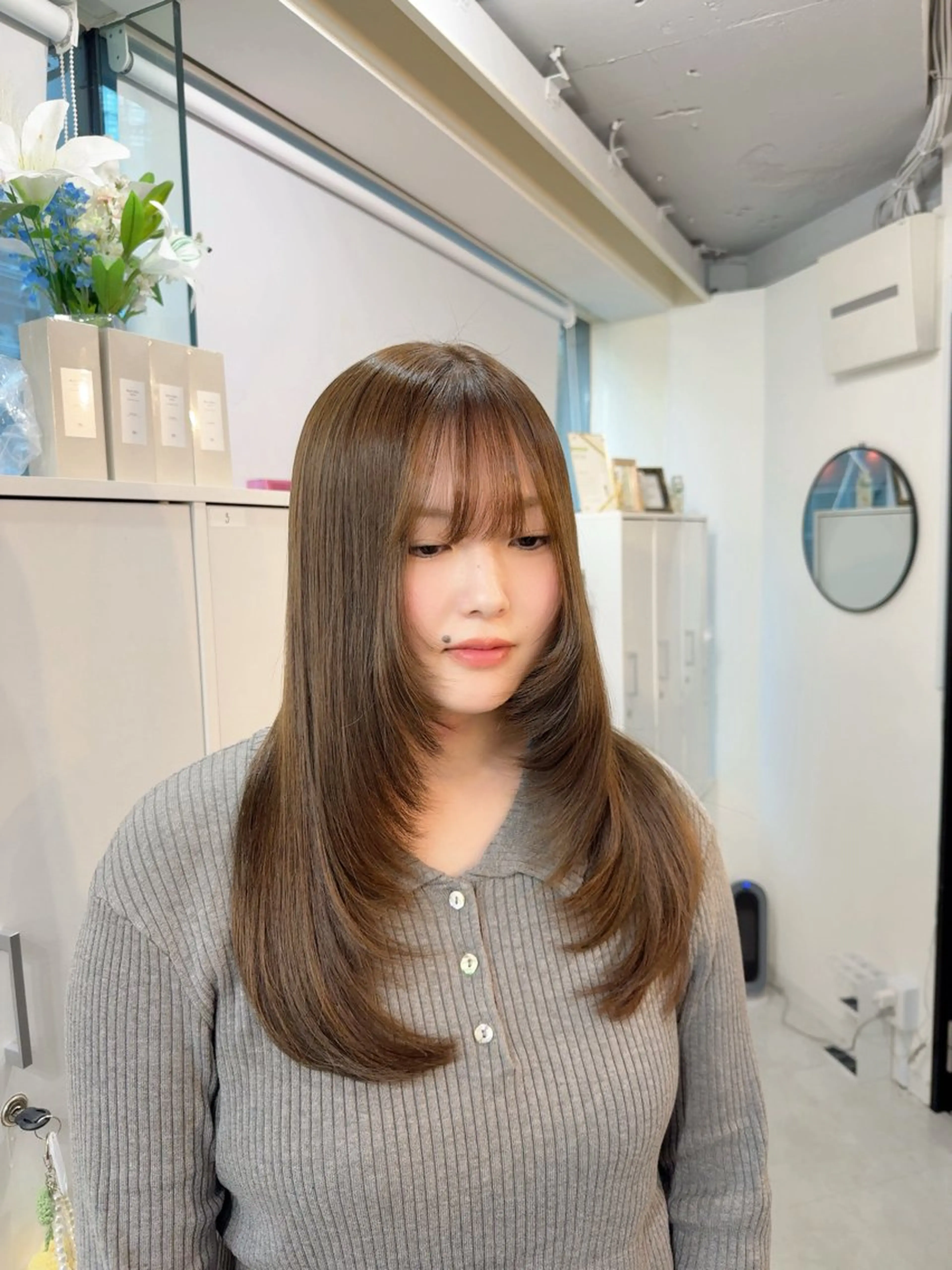 ロング ハイレイヤー レイヤーカット MAHO/透明感カラ ー/髪質改善🍒のヘアスタイル