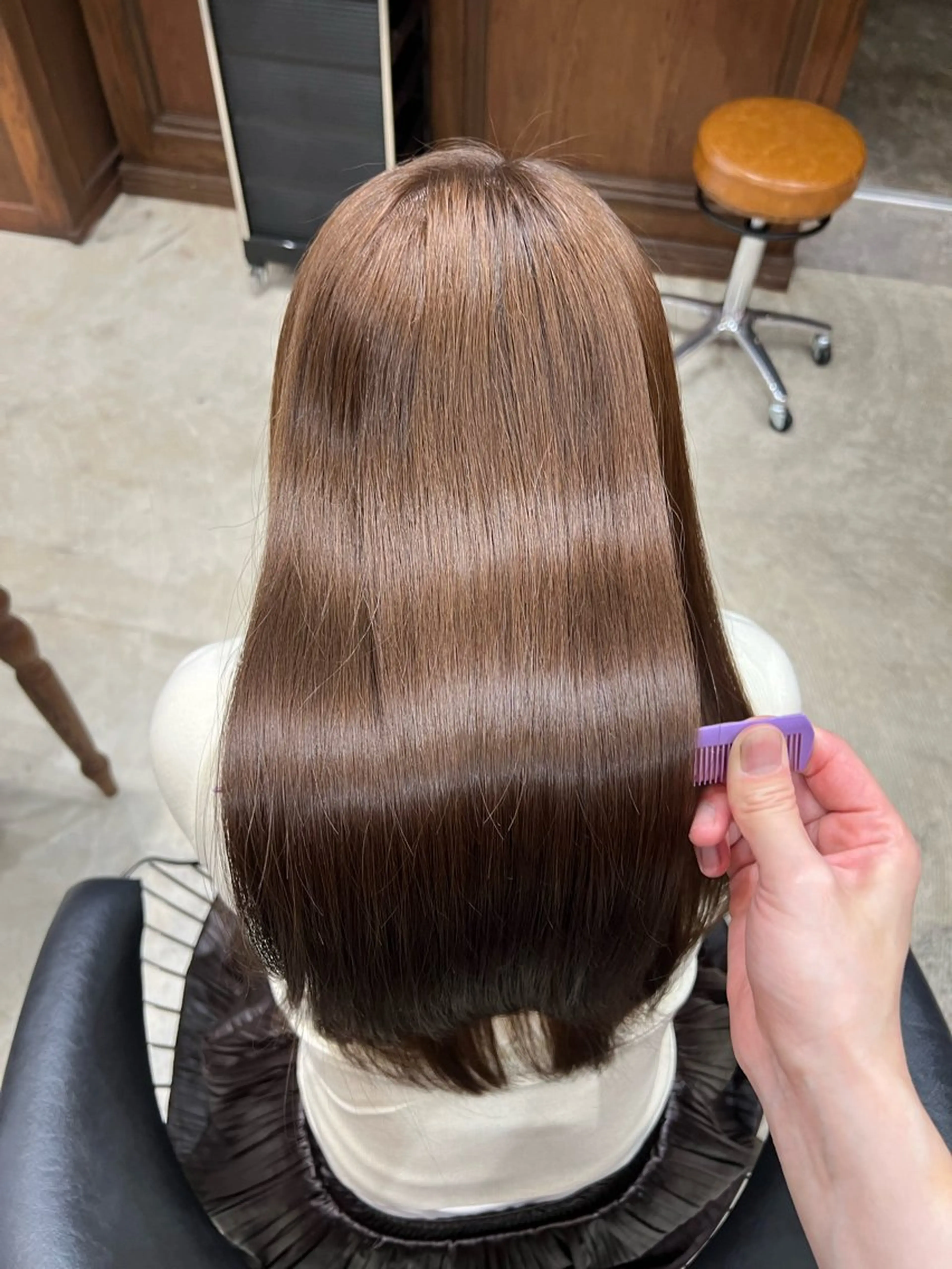 ロング 縮毛矯正/レイヤー 松田空優哉のヘアスタイル