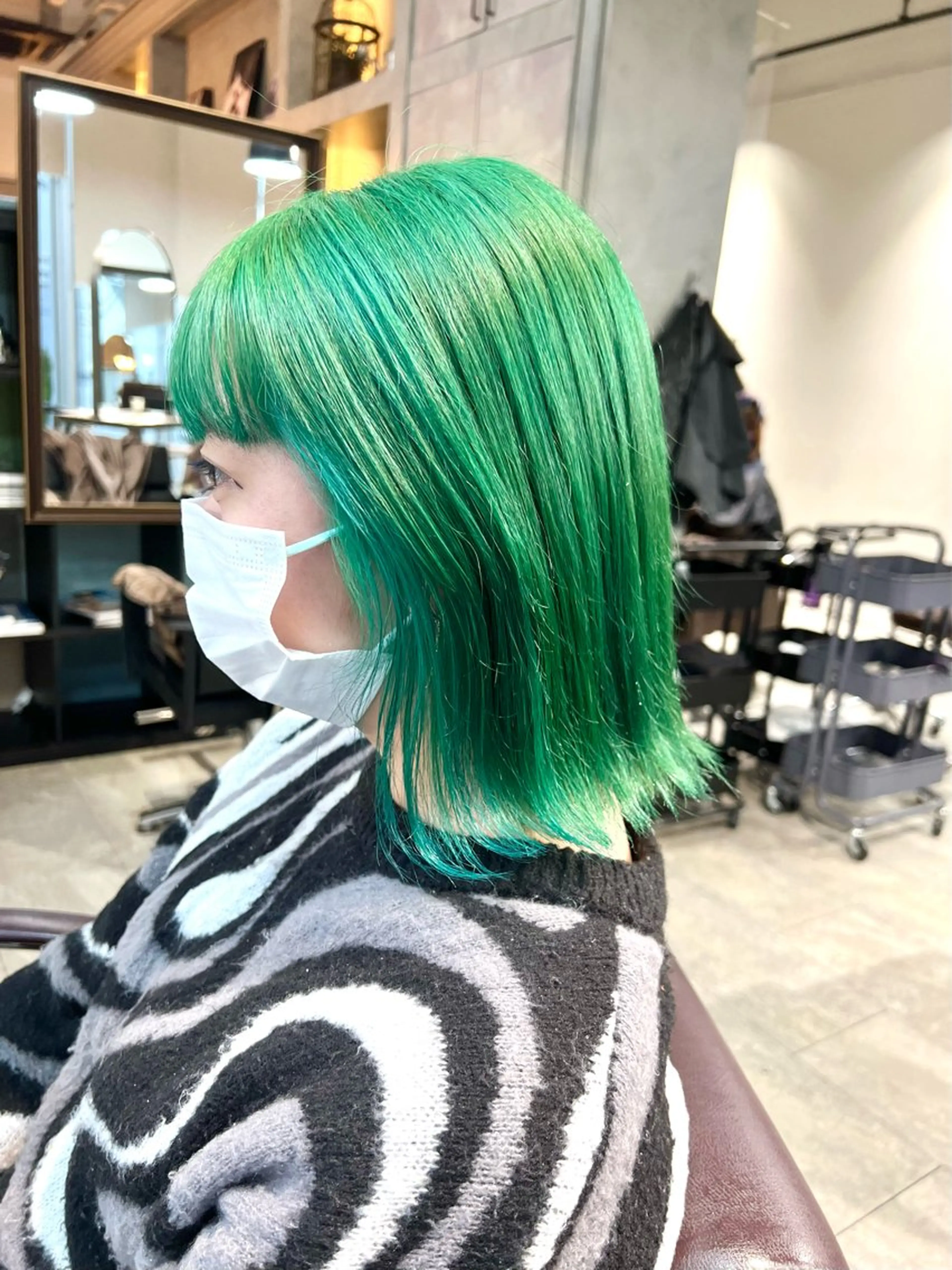 セミロング カラー ヘアアレンジ ヘアカラー トリートメント ヘアセット 🌈インナーカラー ‘ショウマ’🌈のヘアスタイル