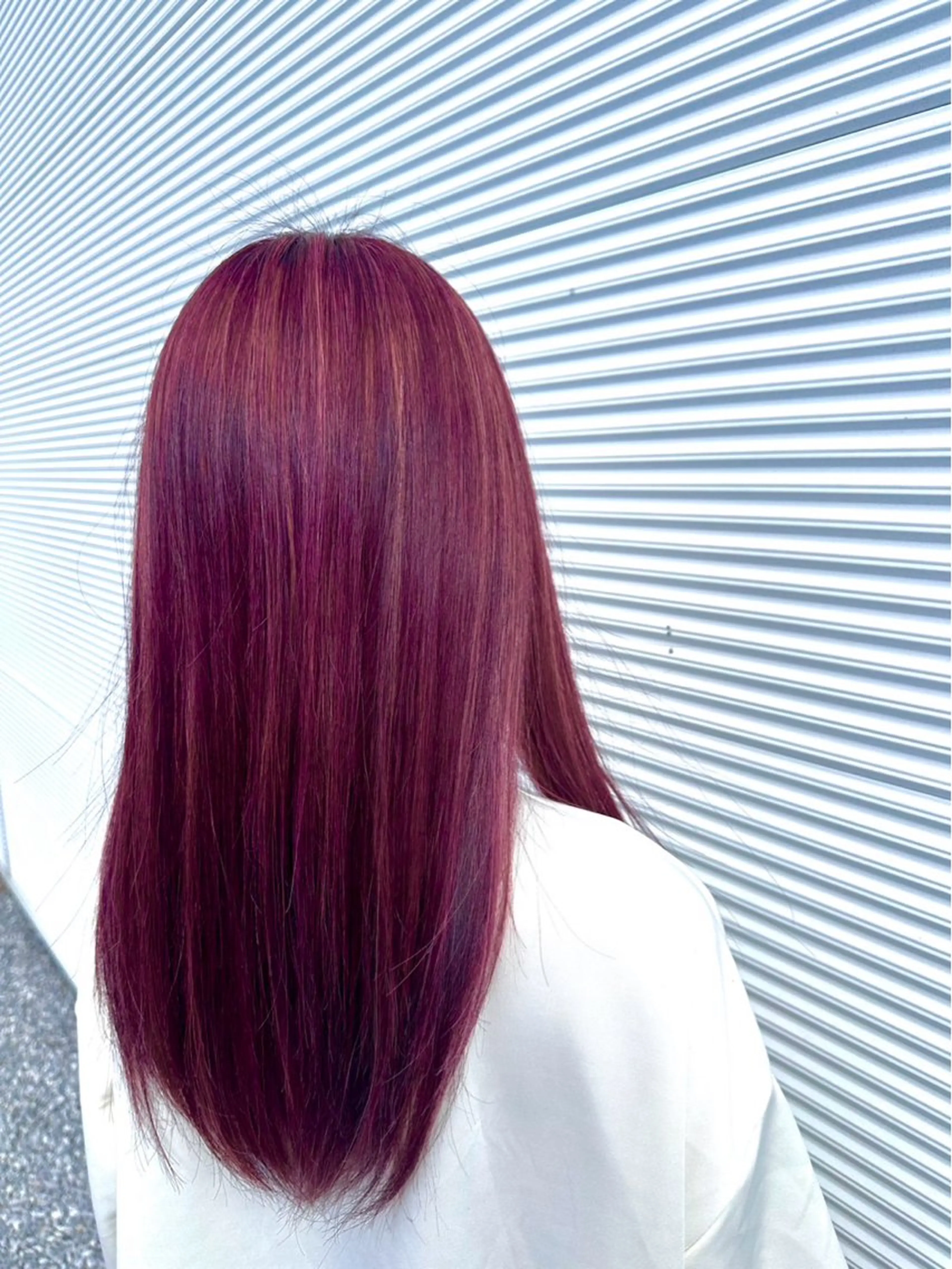 ロング カラー 野間 心遥のヘアスタイル