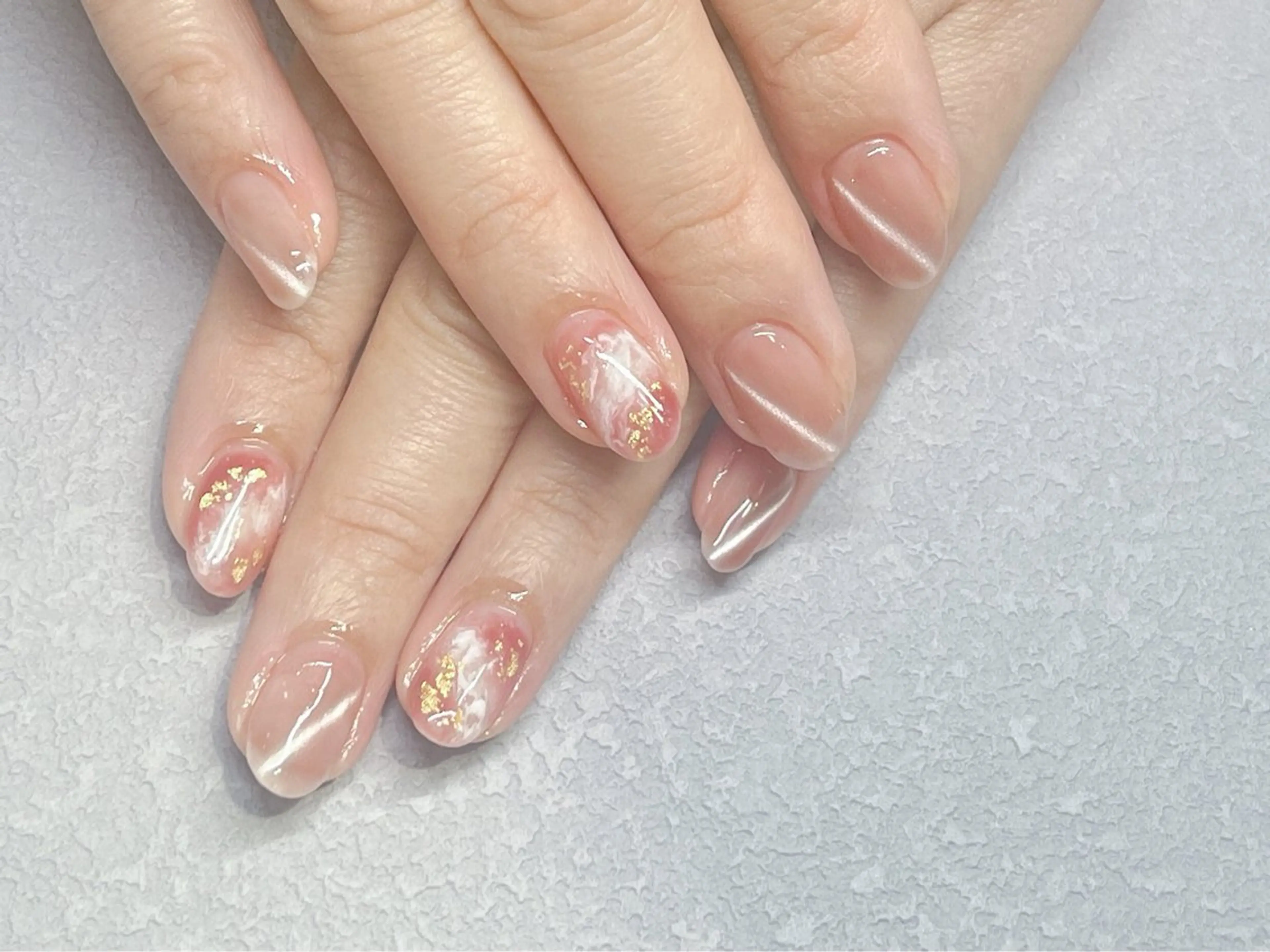 ネイル アニマル柄 フットネイル ジェルネイル マグネットネイル マットネイル ネイルサロン パールのネイルデザイン