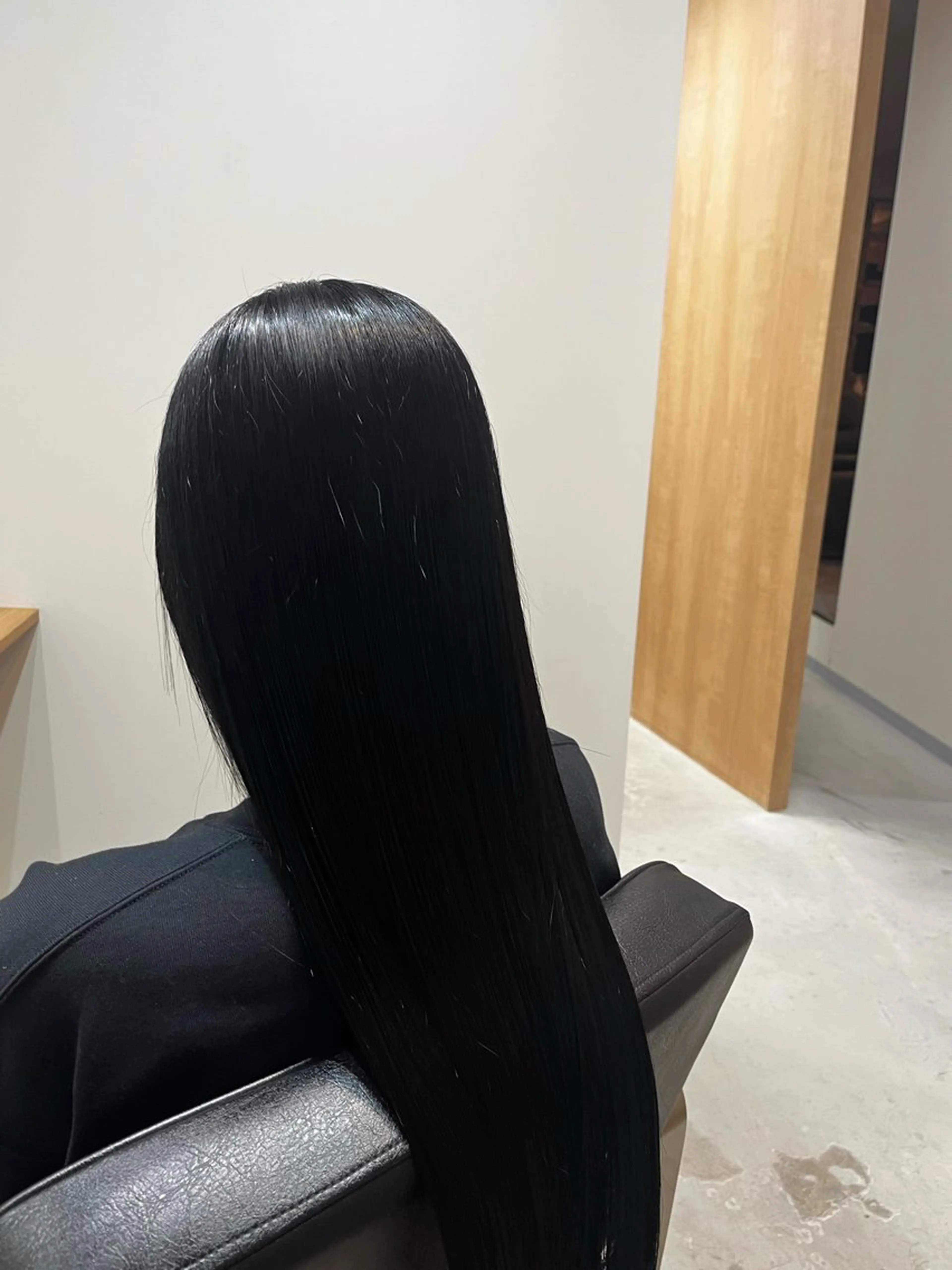 ロング トリートメント omaフクダ 縮毛矯正/艶髪カラーのヘアスタイル