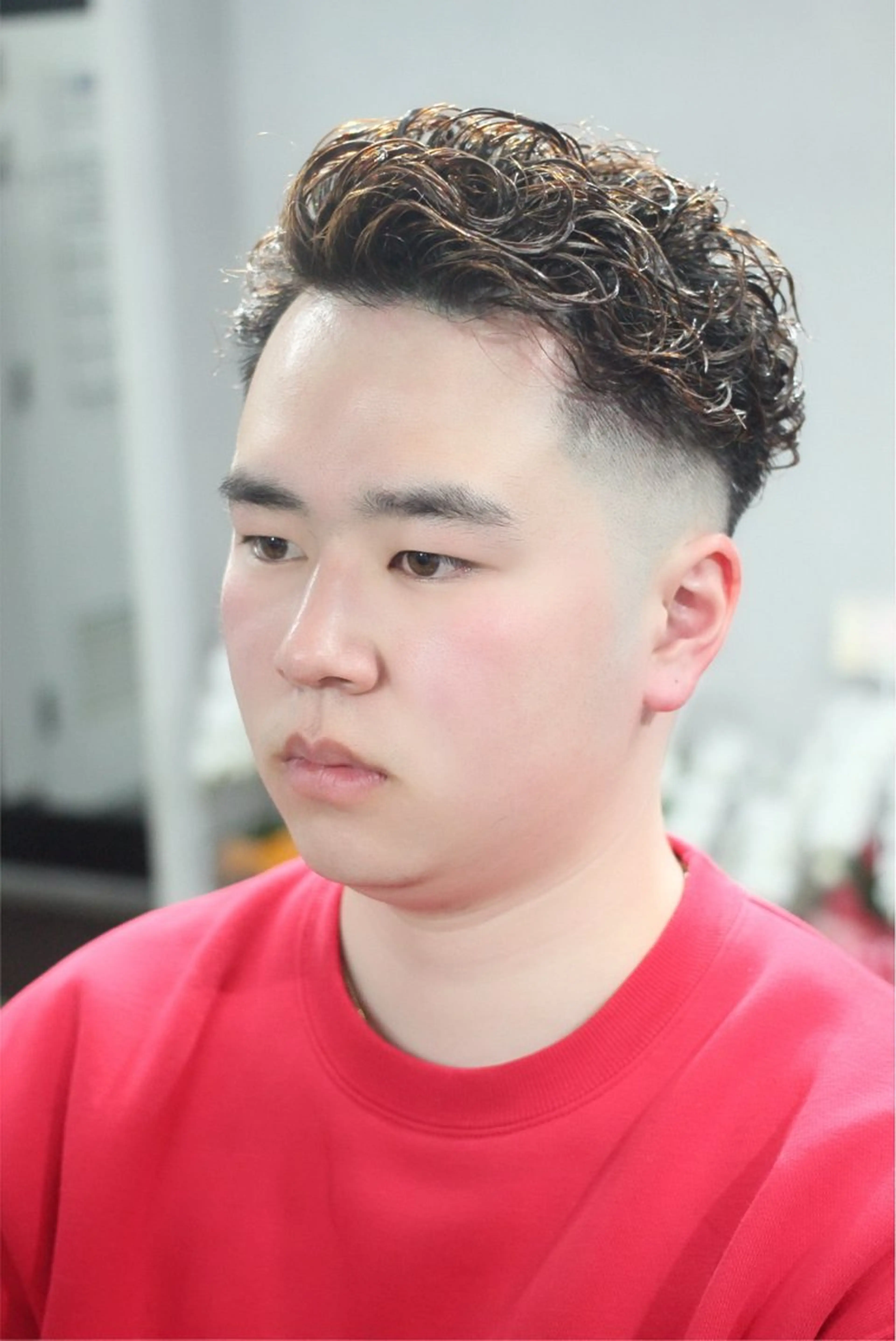 ショート パーマ メンズ メンズパーマ カット パーマ 菊川 照治のヘアスタイル