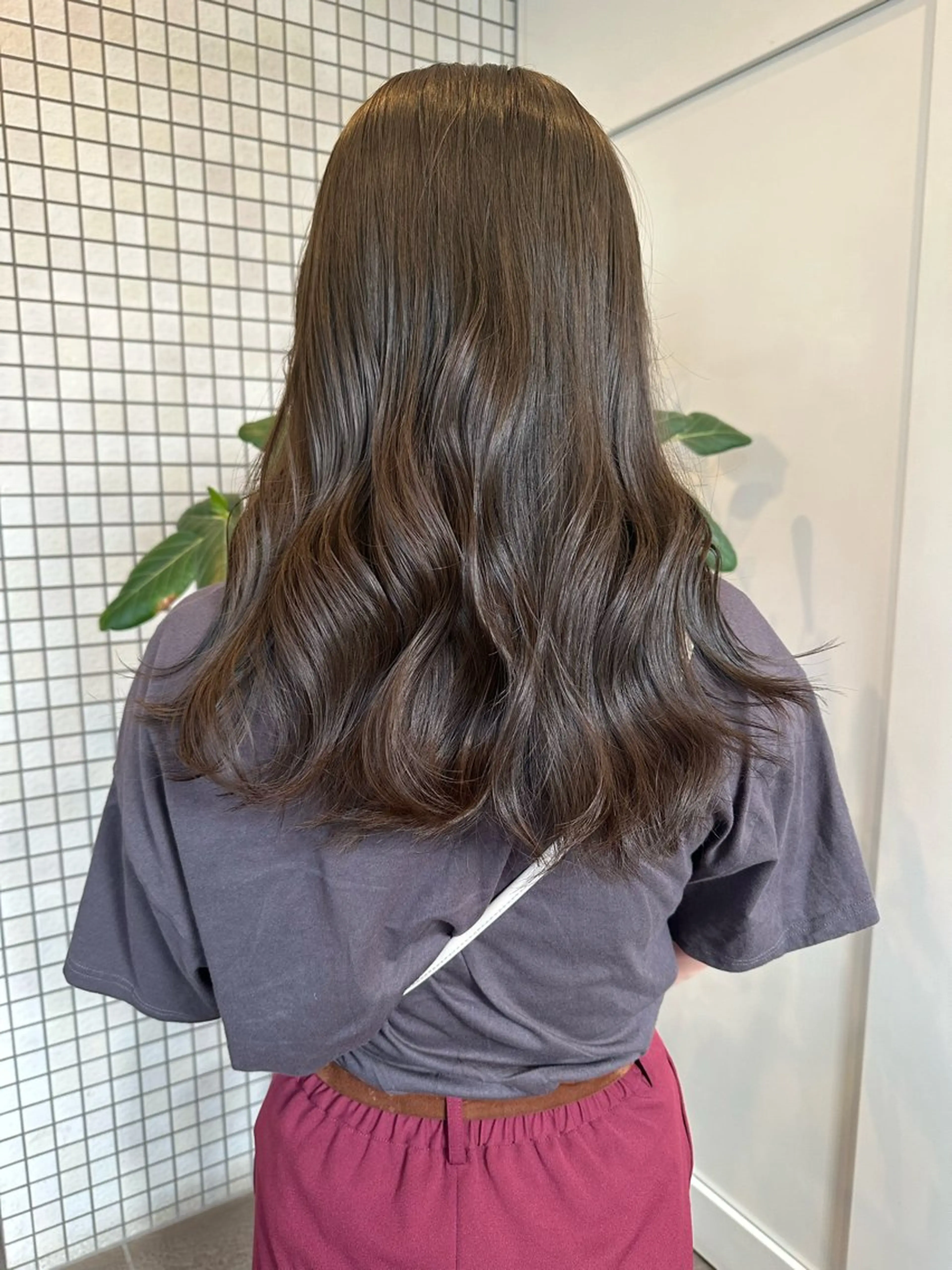 ミディアム カラー ヘアアレンジ アッシュ ヘアカラー トリートメント 🎀暖色カラー🎀 おかだみほのヘアスタイル