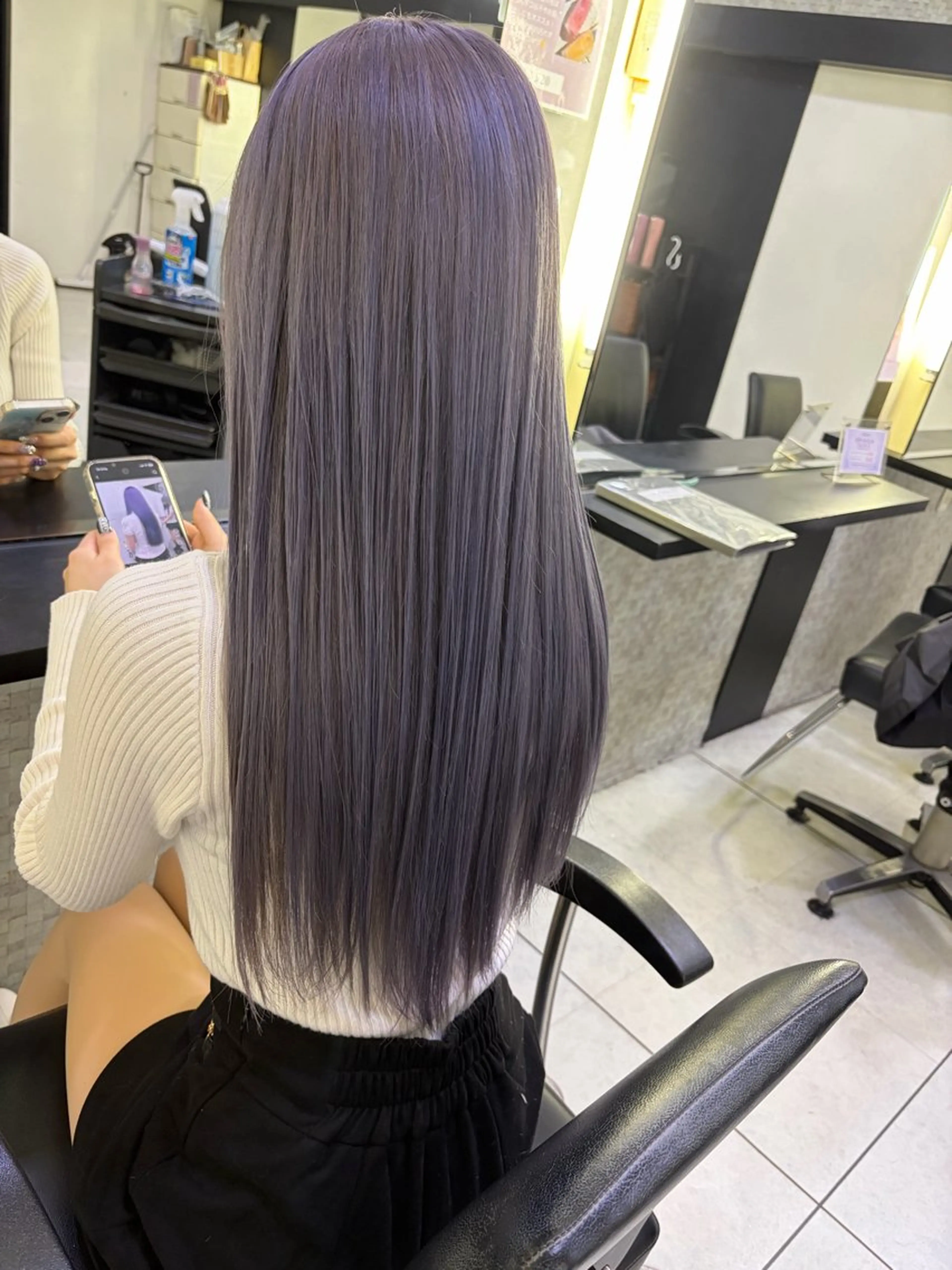 ロング カラー ブリーチ ヘアカラー 🍵rinka 🍵カラーモデル募集のヘアスタイル