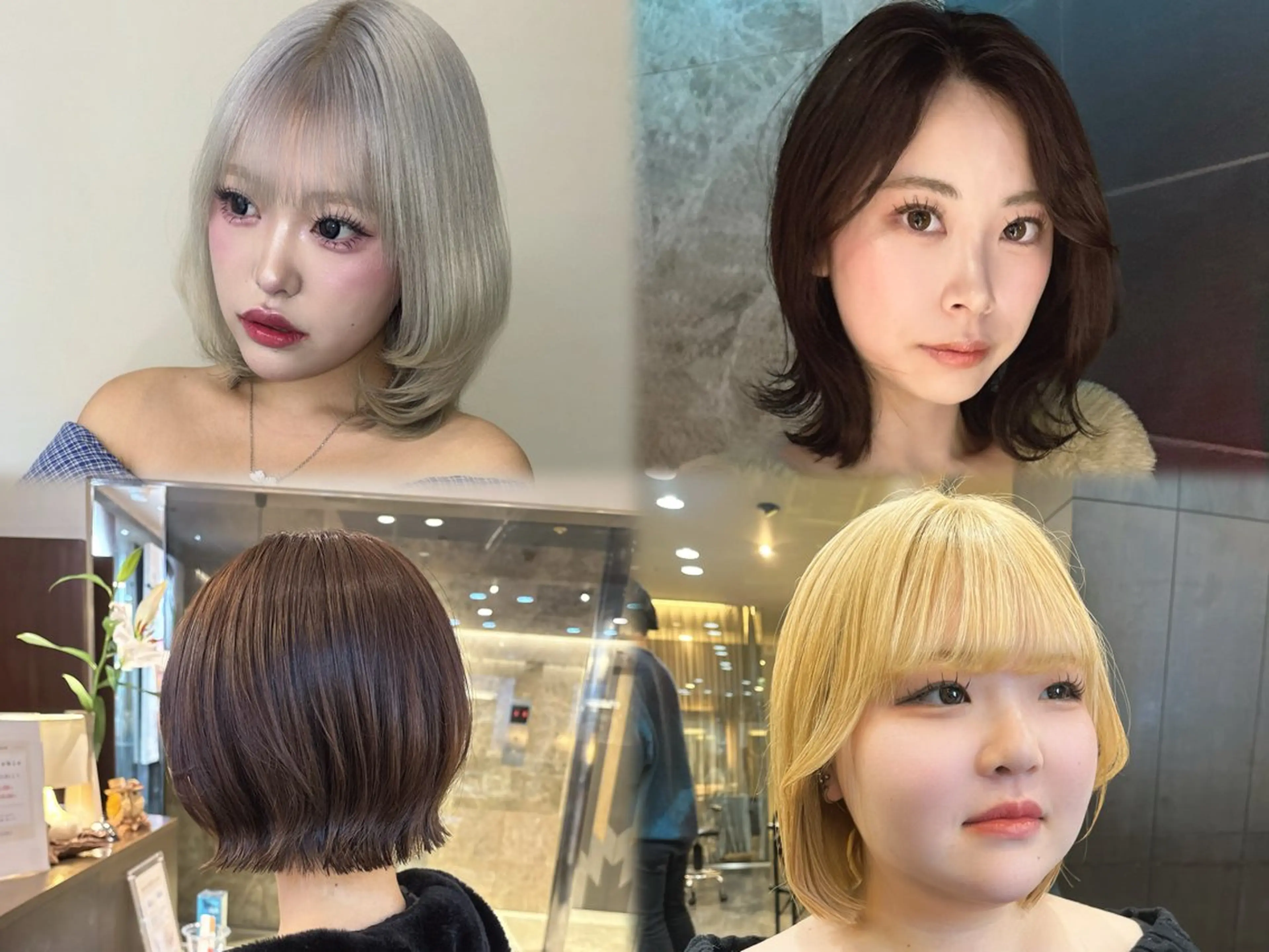 ショート カラー ボブ 縮毛矯正 カット 人気サロン縮毛矯正 ボブカットカラーのヘアスタイル