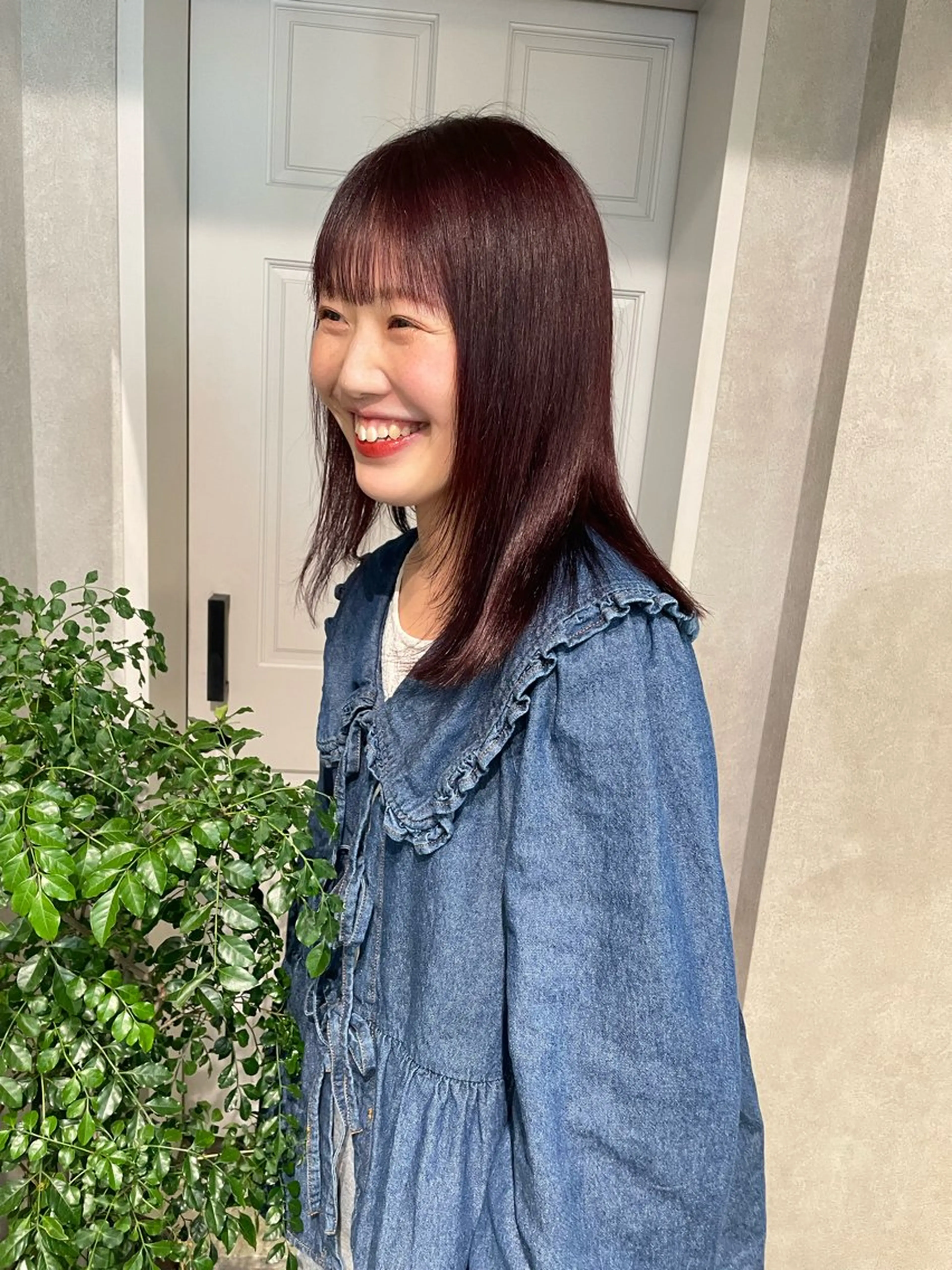 ミディアム カラー ヘアカラー ナチュラル透明感🌱 小山美樹子のヘアスタイル