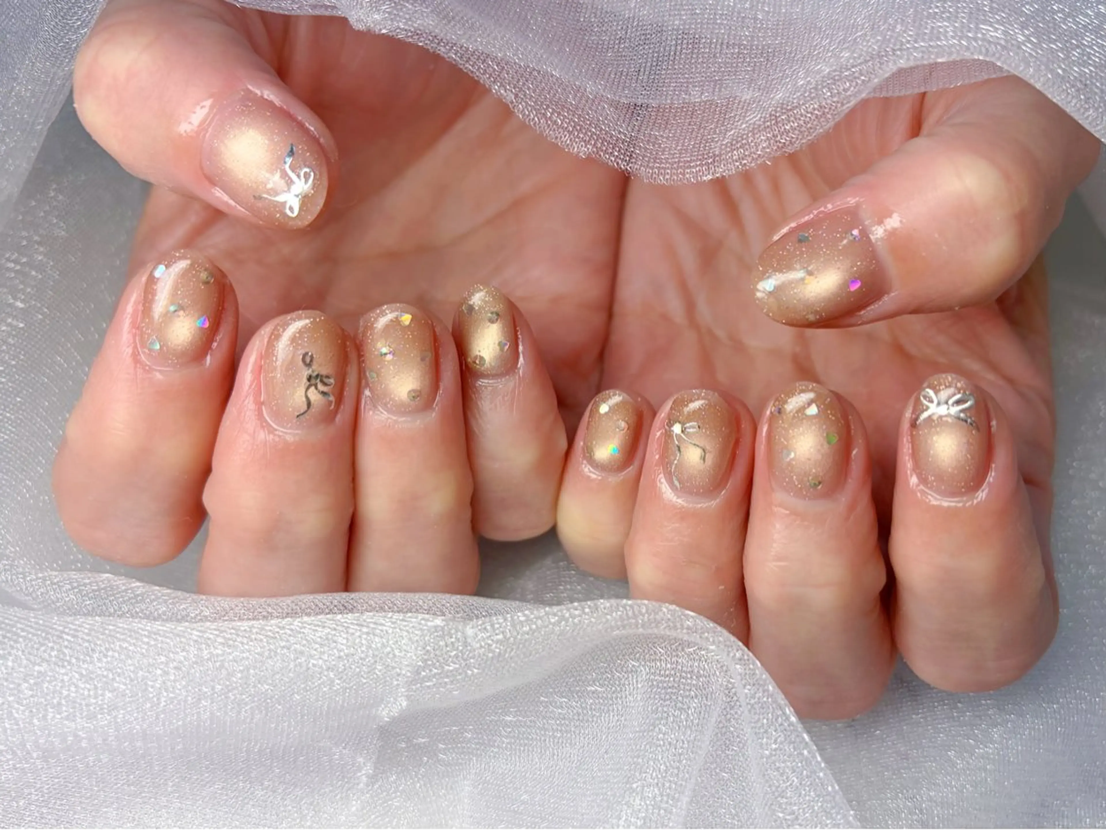 ネイル ワンホンネイル ハンドネイル Queennail 北堀江Yumiのネイルデザイン