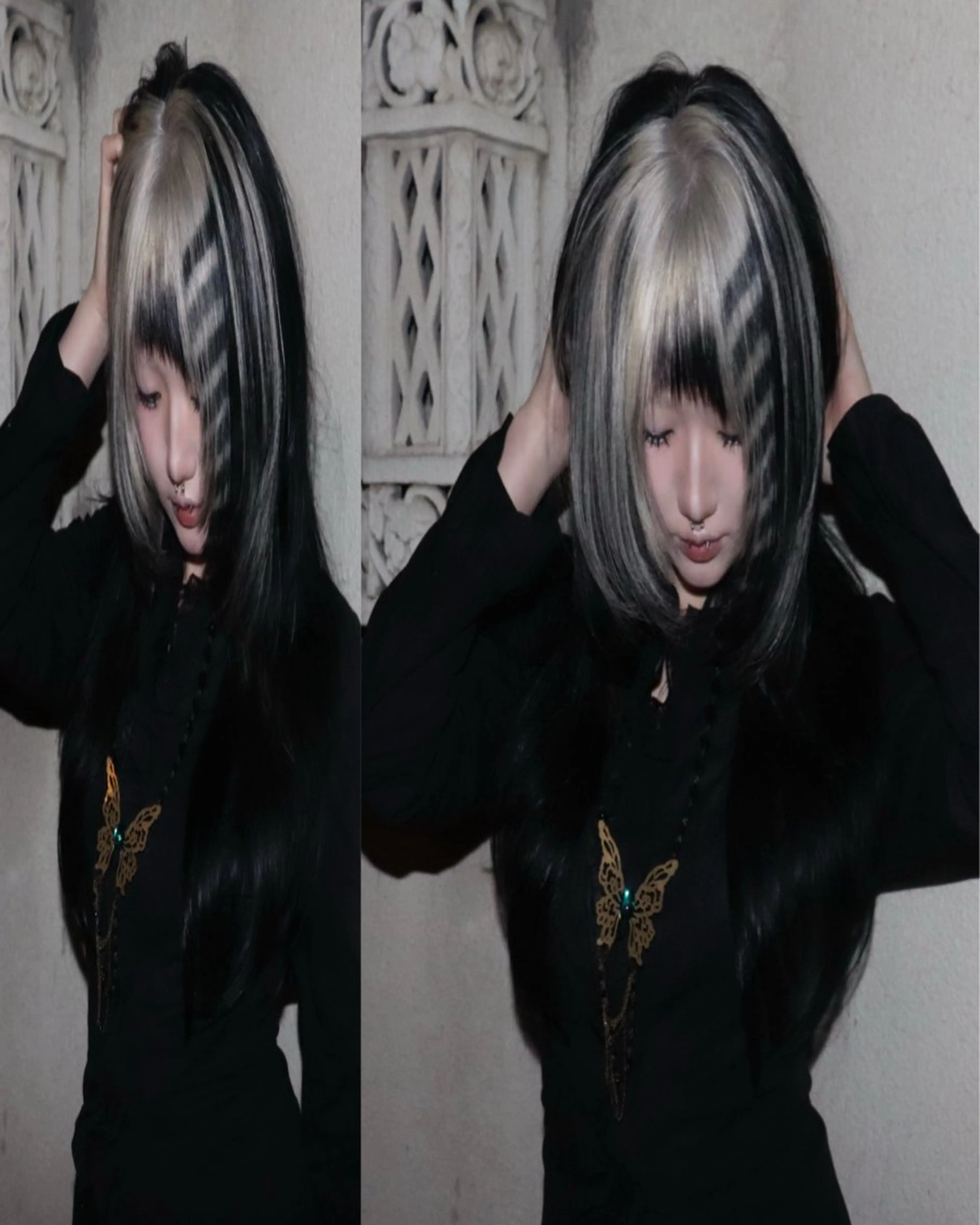 ロング カラー カット ヘアカラー トリートメント ヘッドスパ ヘアセット HARUNA/原宿/ デザイン/カットのヘアスタイル