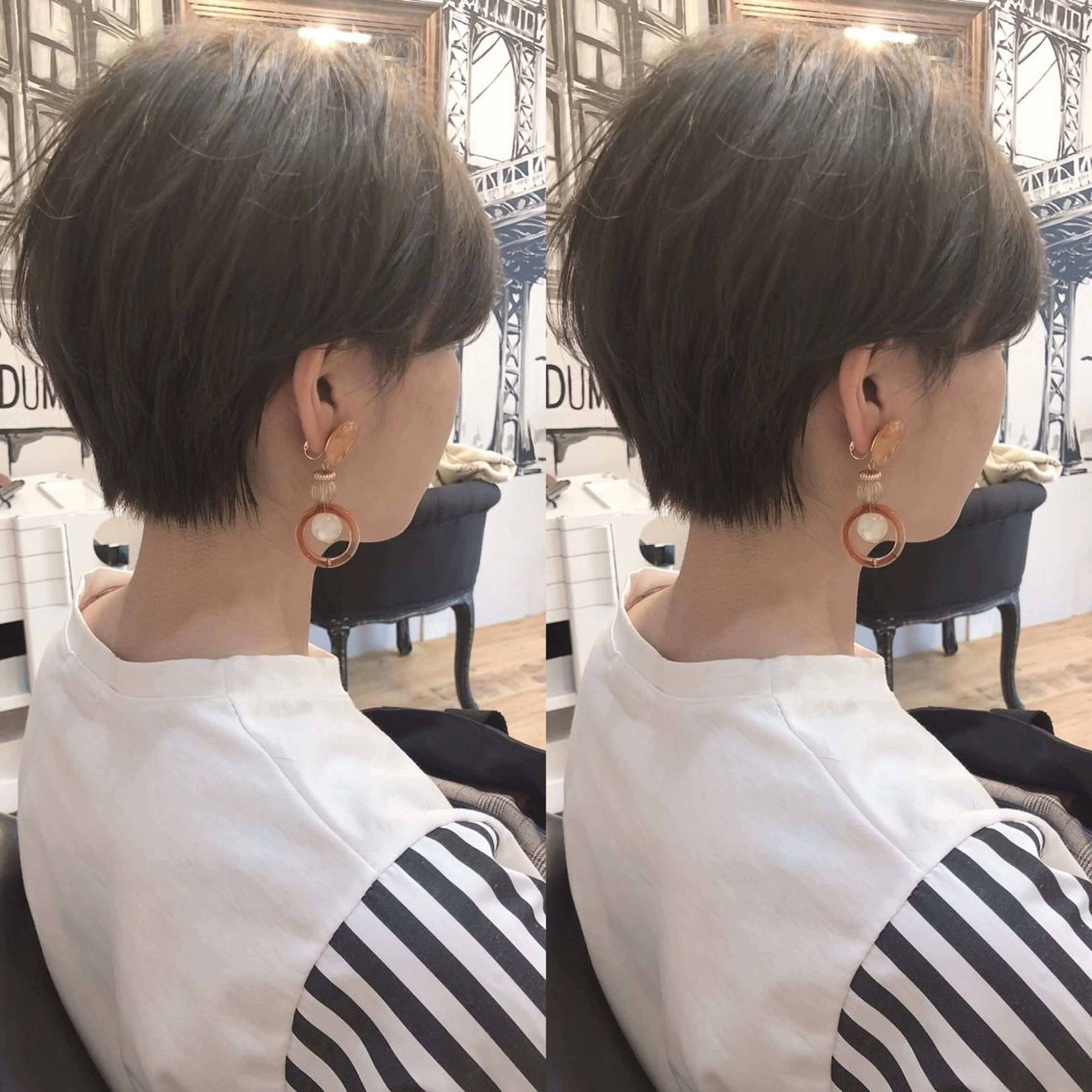 ショート 切りっぱなしボブ ボブ 外国人風カラー ハイライト レイヤーカット ショート職人 美容師【KENTA】のヘアスタイル