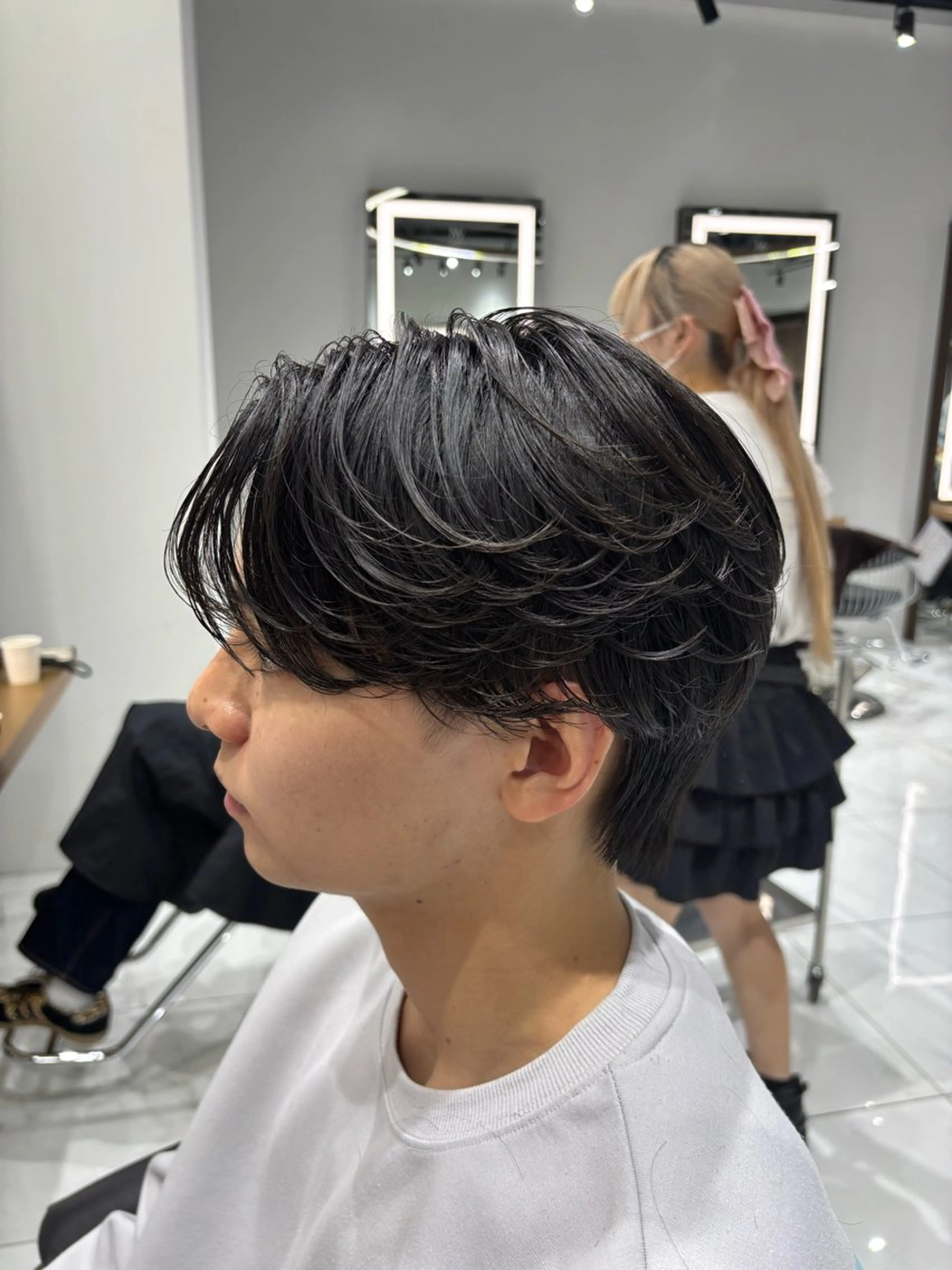 パーマ メンズ メンズパーマ ニュアンスパーマ カット パーマ 高崎 堅心のヘアスタイル