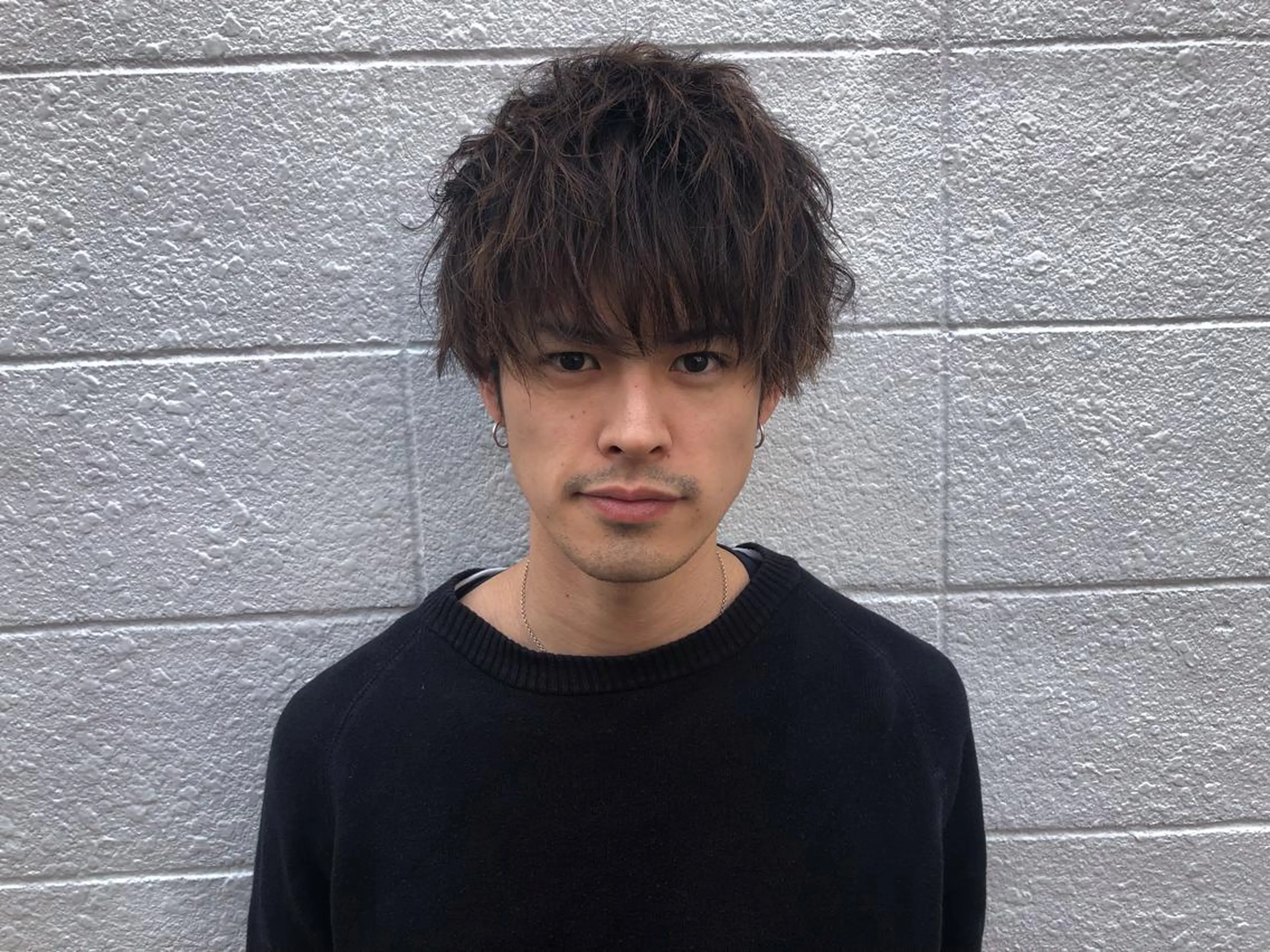 ショート カラー パーマ メンズ ニュアンスパーマ/ レイヤー/茶屋町のヘアスタイル