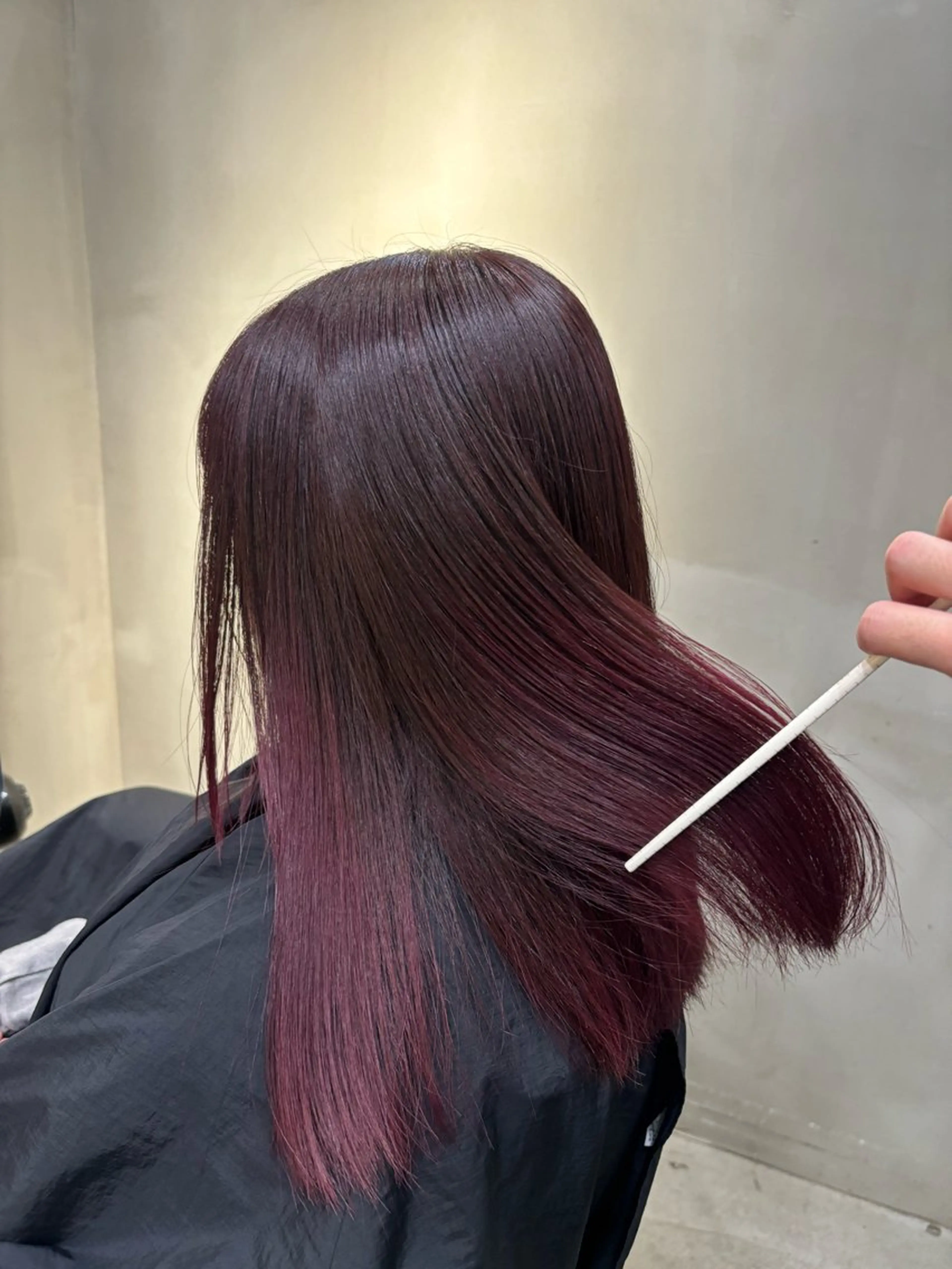 ミディアム カラー レッドカラー ヘアカラー VOYAGE所属・中園康 /カラー/ブリーチのヘアスタイル