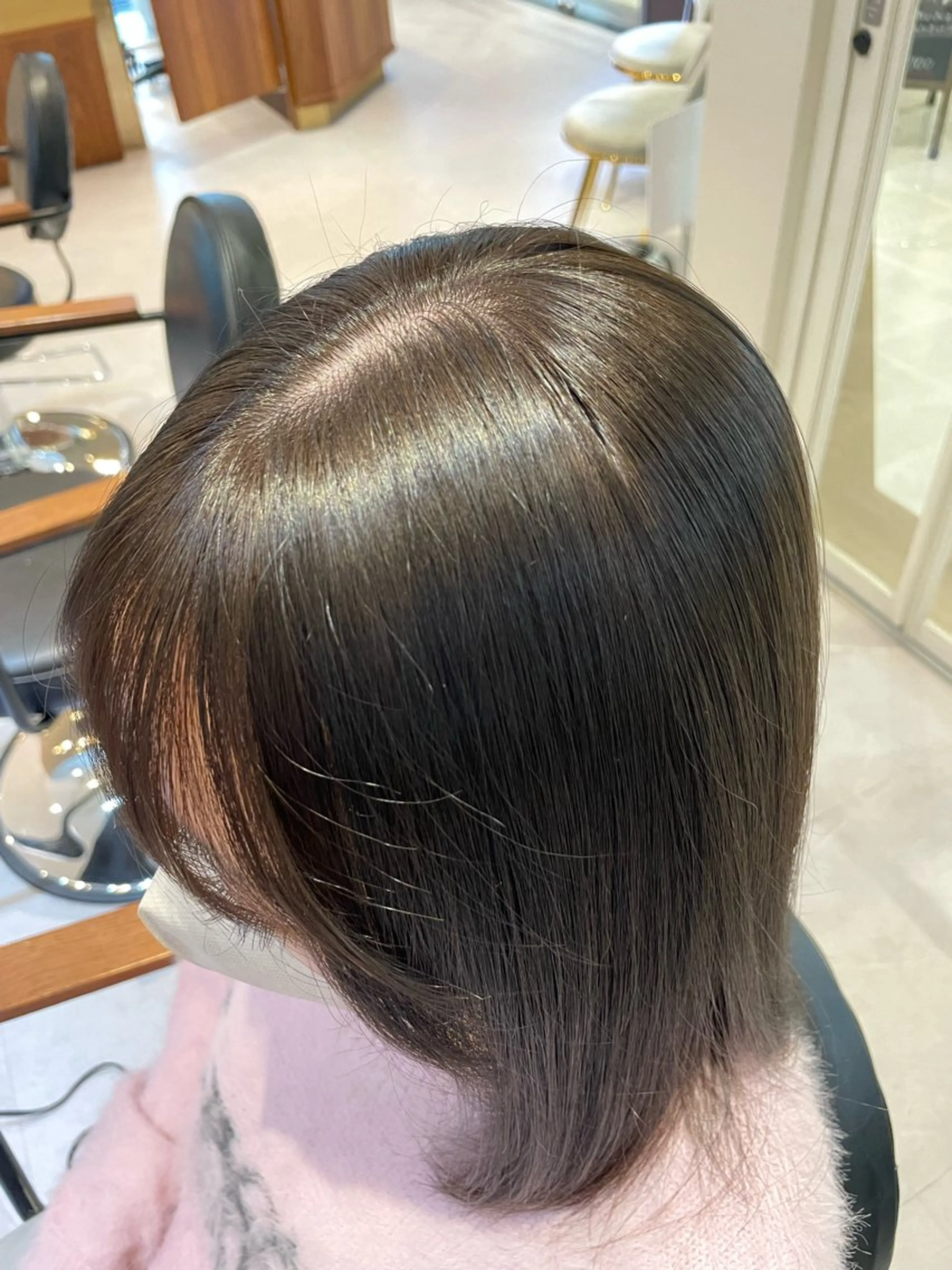ミディアム カラー 透明感カラー オリーブカラー オリーブカラー🫒/ ハッシュカット/みゆのヘアスタイル