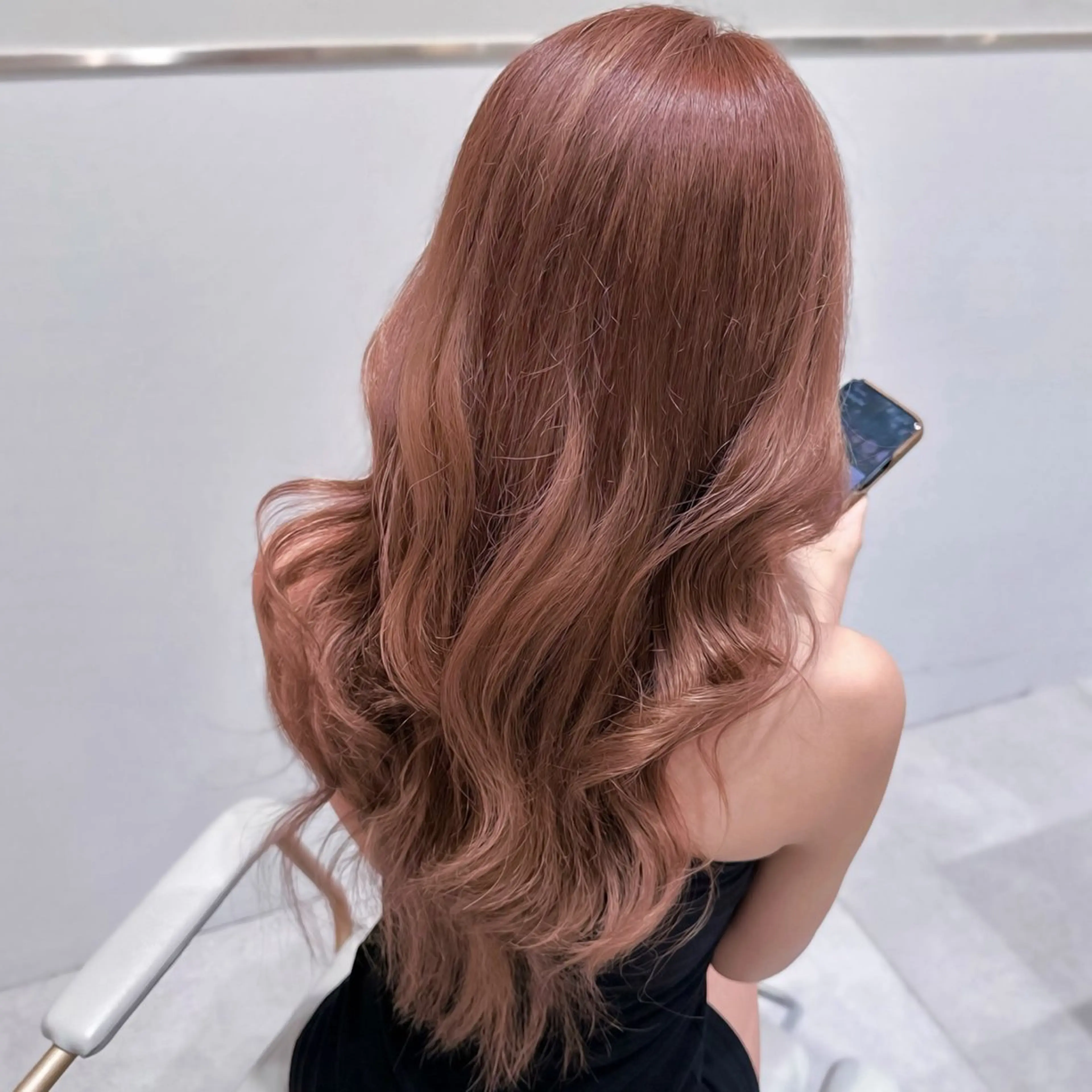 セミロング カラー ヘアカラー トリートメント ヘッドスパ ヘアセット 韓国ヘア/レイヤー/ 顔まわり/りょーとのヘアスタイル