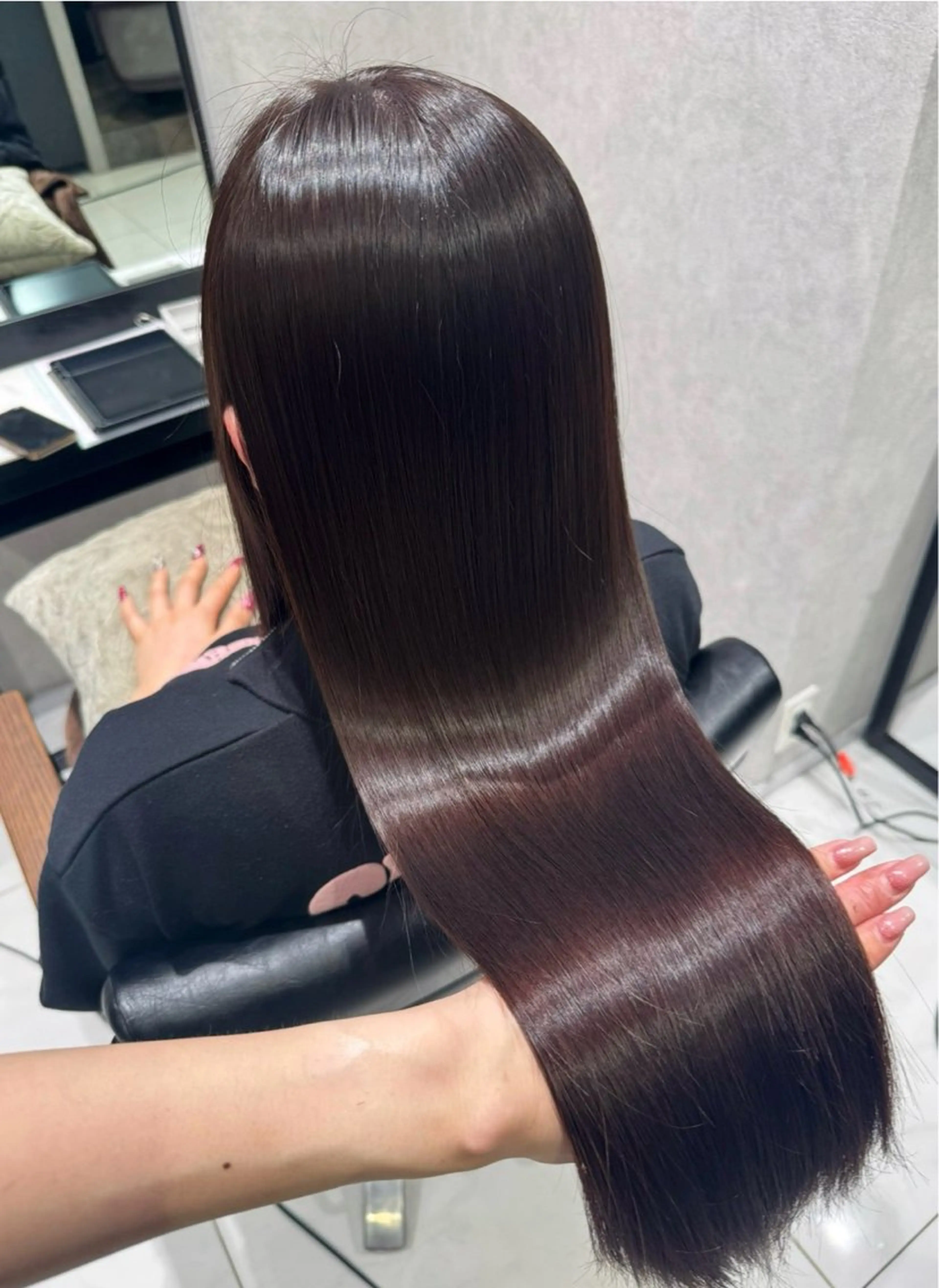 【ワンカラー🤍➕5ステップトリートメント🫧✨️】うるツヤ髪に🪞🪄の写真