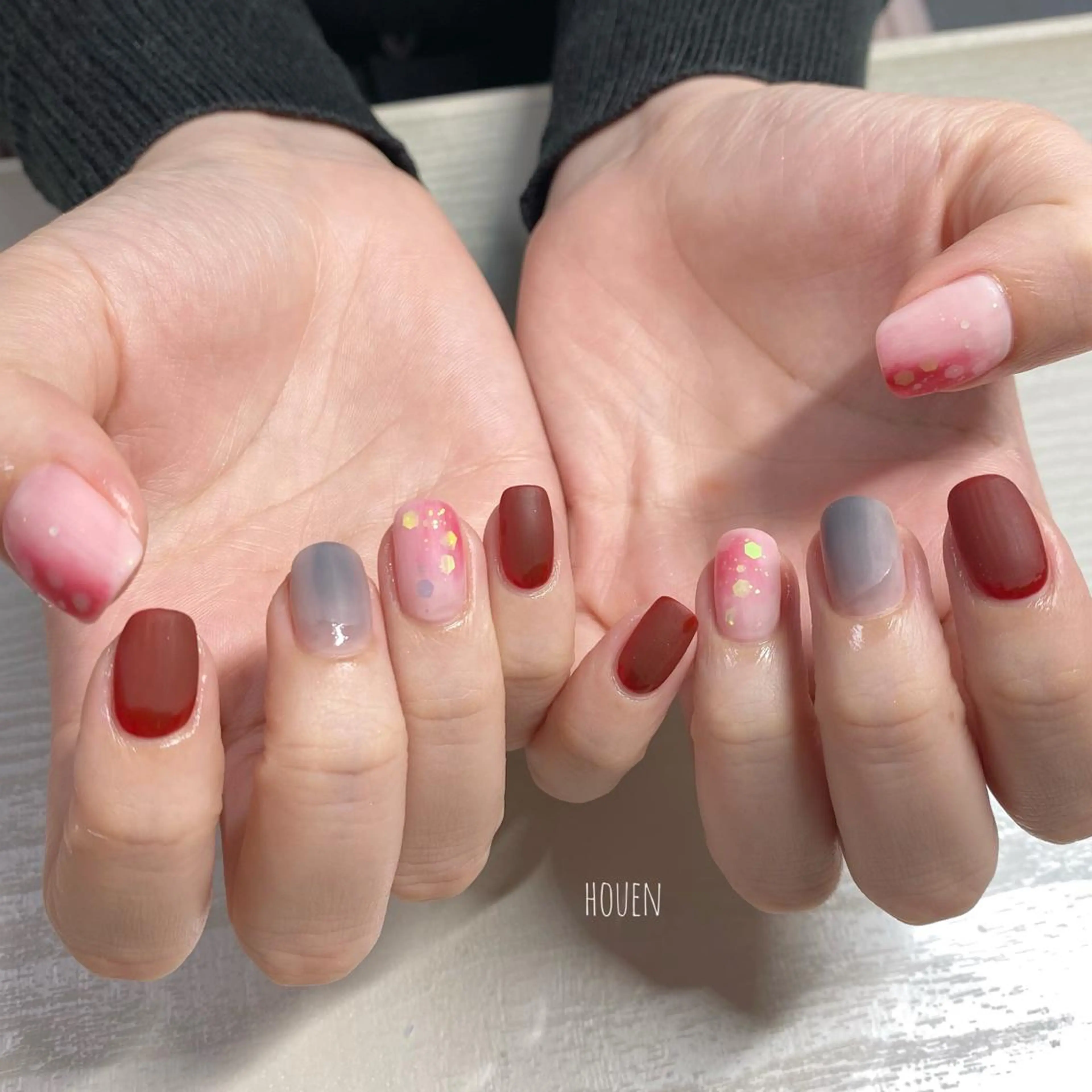 ネイル マットネイル 持ち込み I pinknail 韓国風·持ち込み専門のネイルデザイン