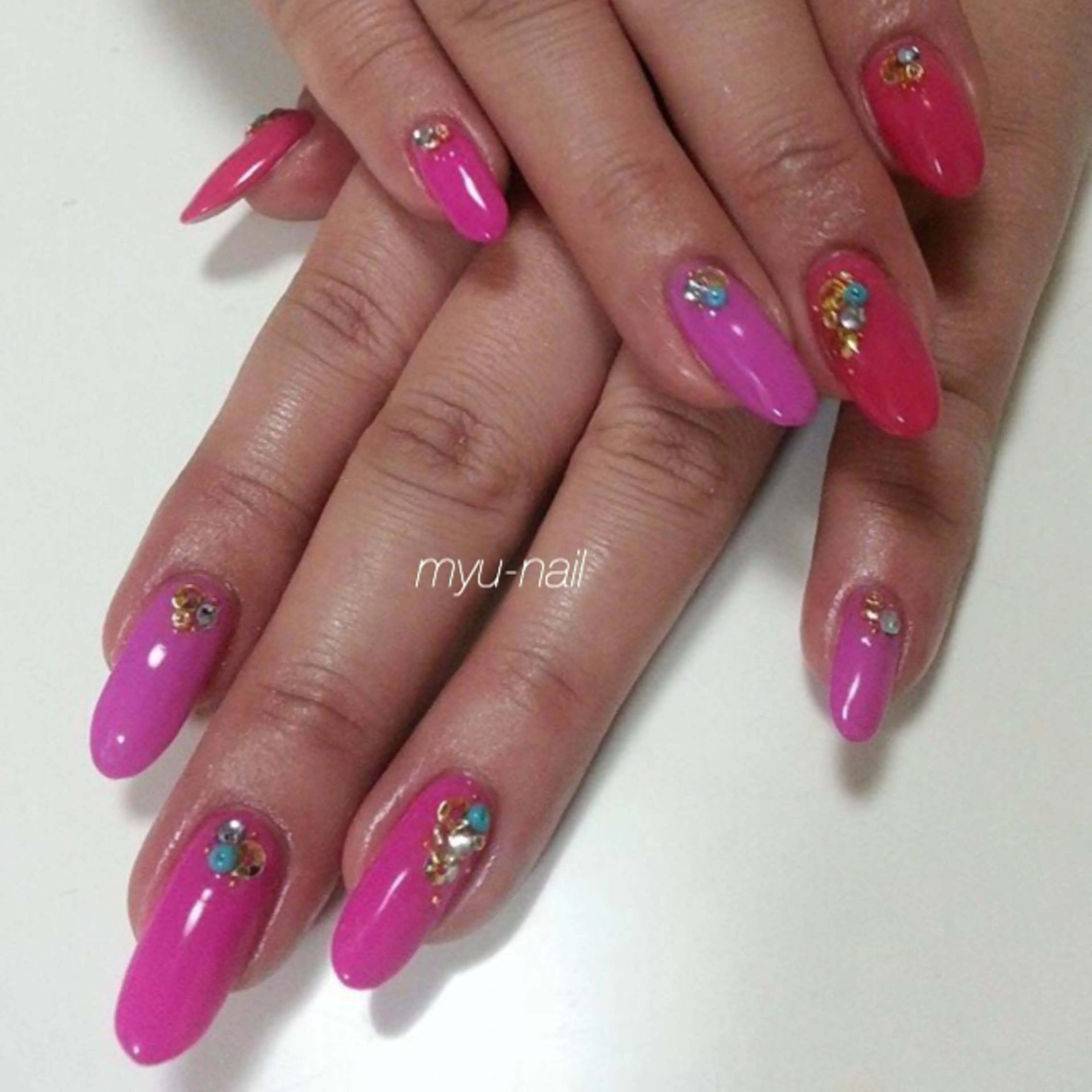 ネイル シンプルネイル ホームサロン myu-nailのネイルデザイン