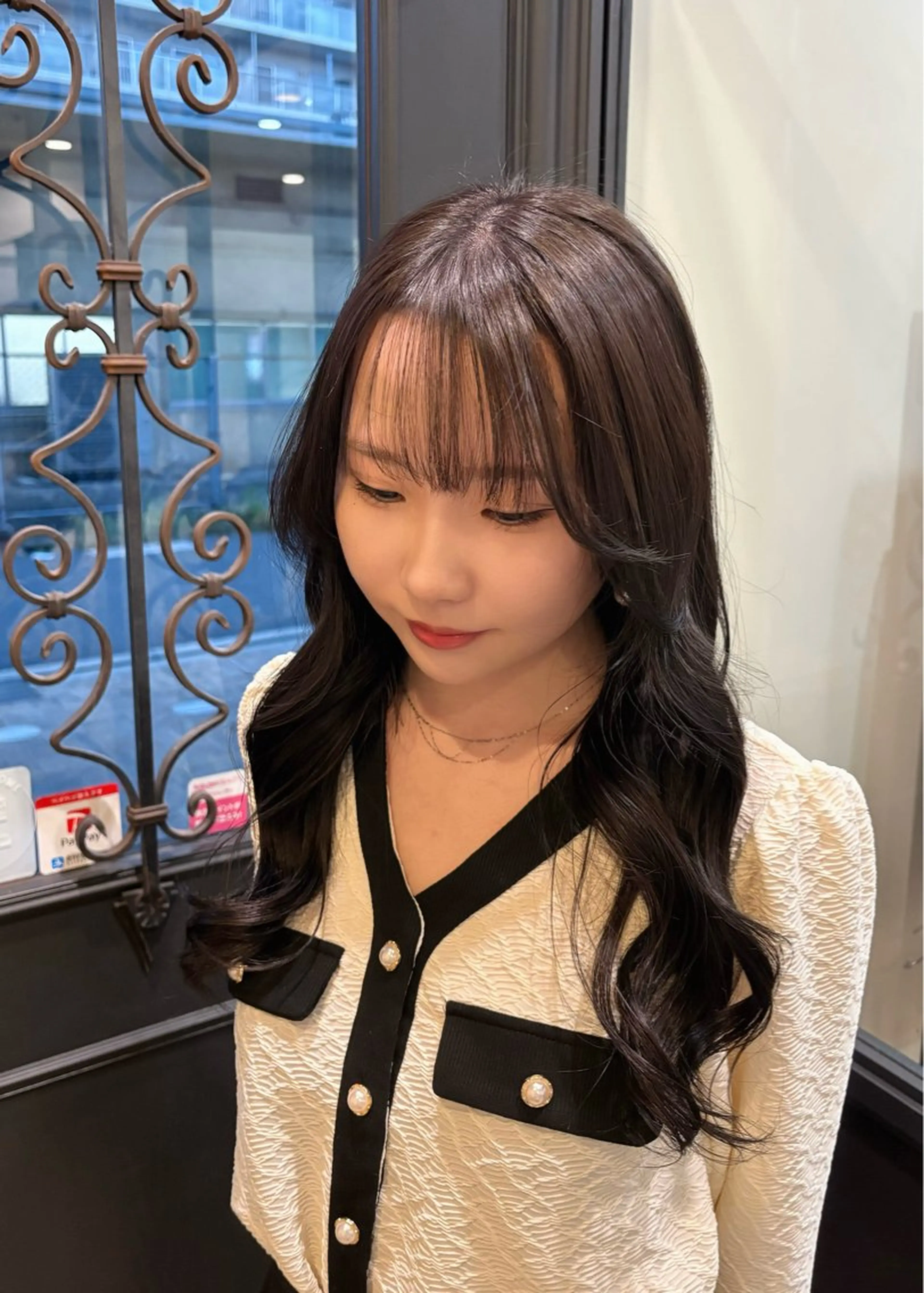 カラー ヘアカラー トリートメント しおり🍬 KOKORO🤍のヘアスタイル