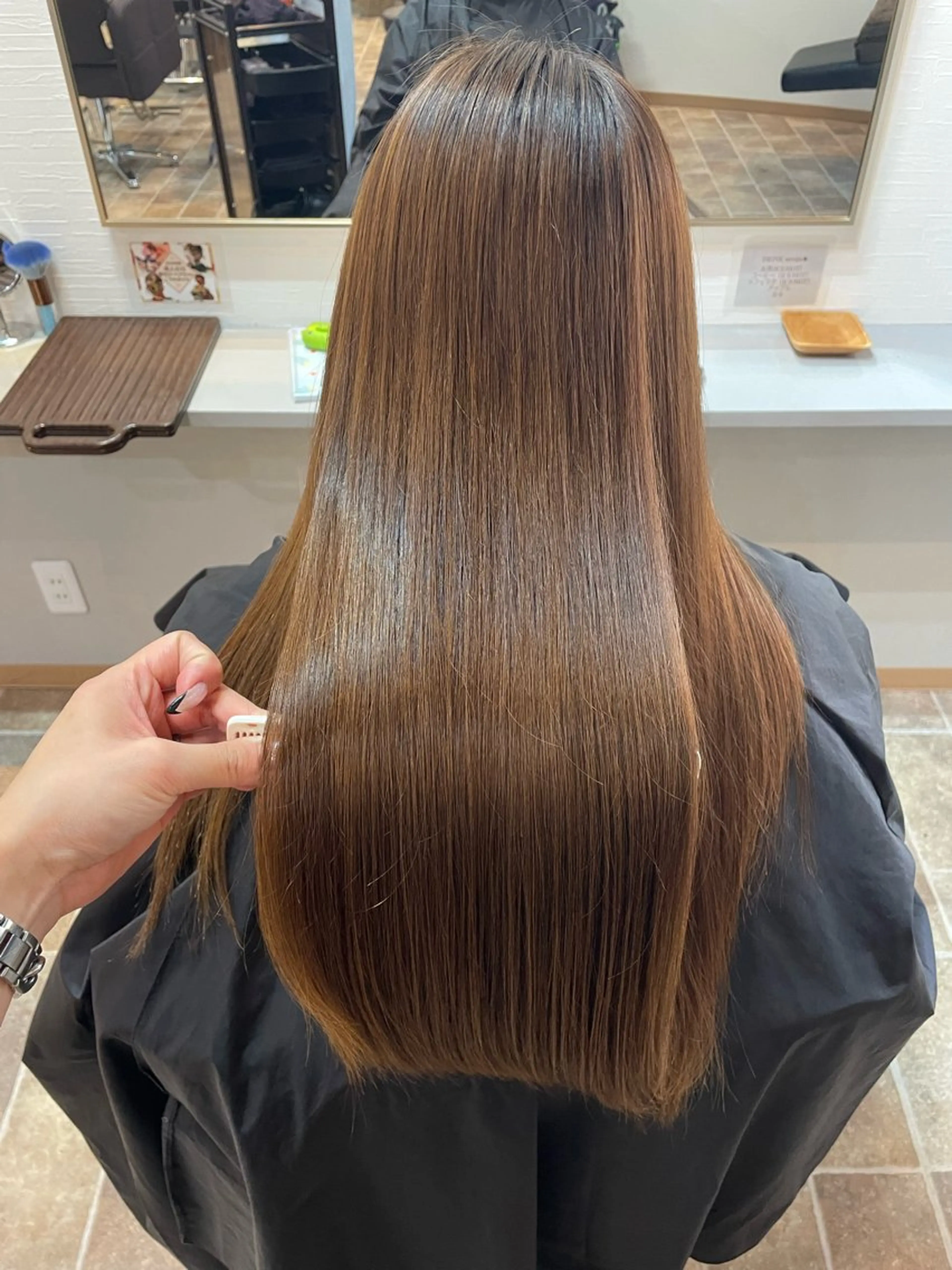 ロング カラー ヘアカラー 縮毛矯正 トリートメント Ammi hair所属・YUI/ ブリーチカラー🌷のヘアスタイル