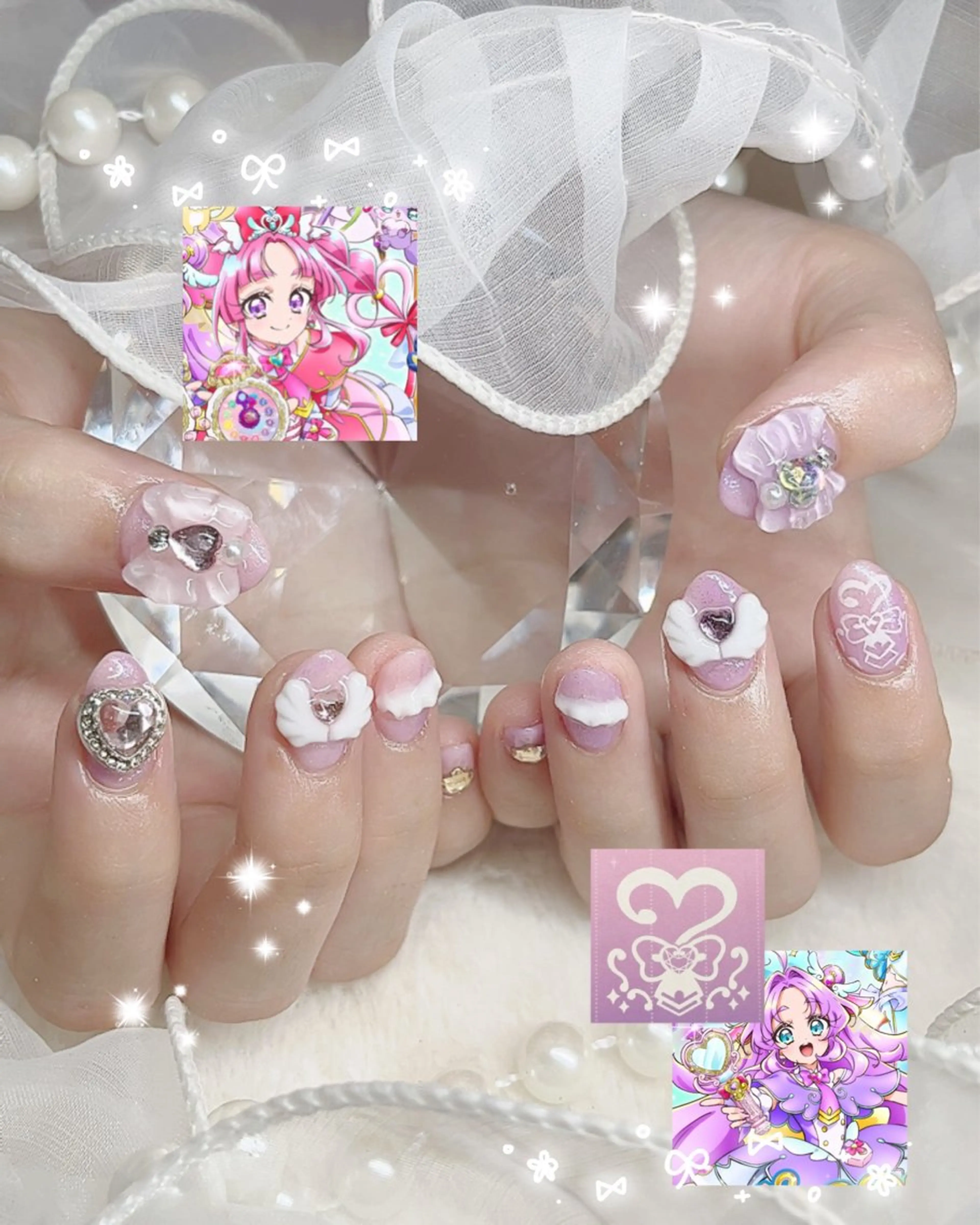 ネイル ハンドネイル AYU💅ワンホン& 推し活ネイル💕のネイルデザイン