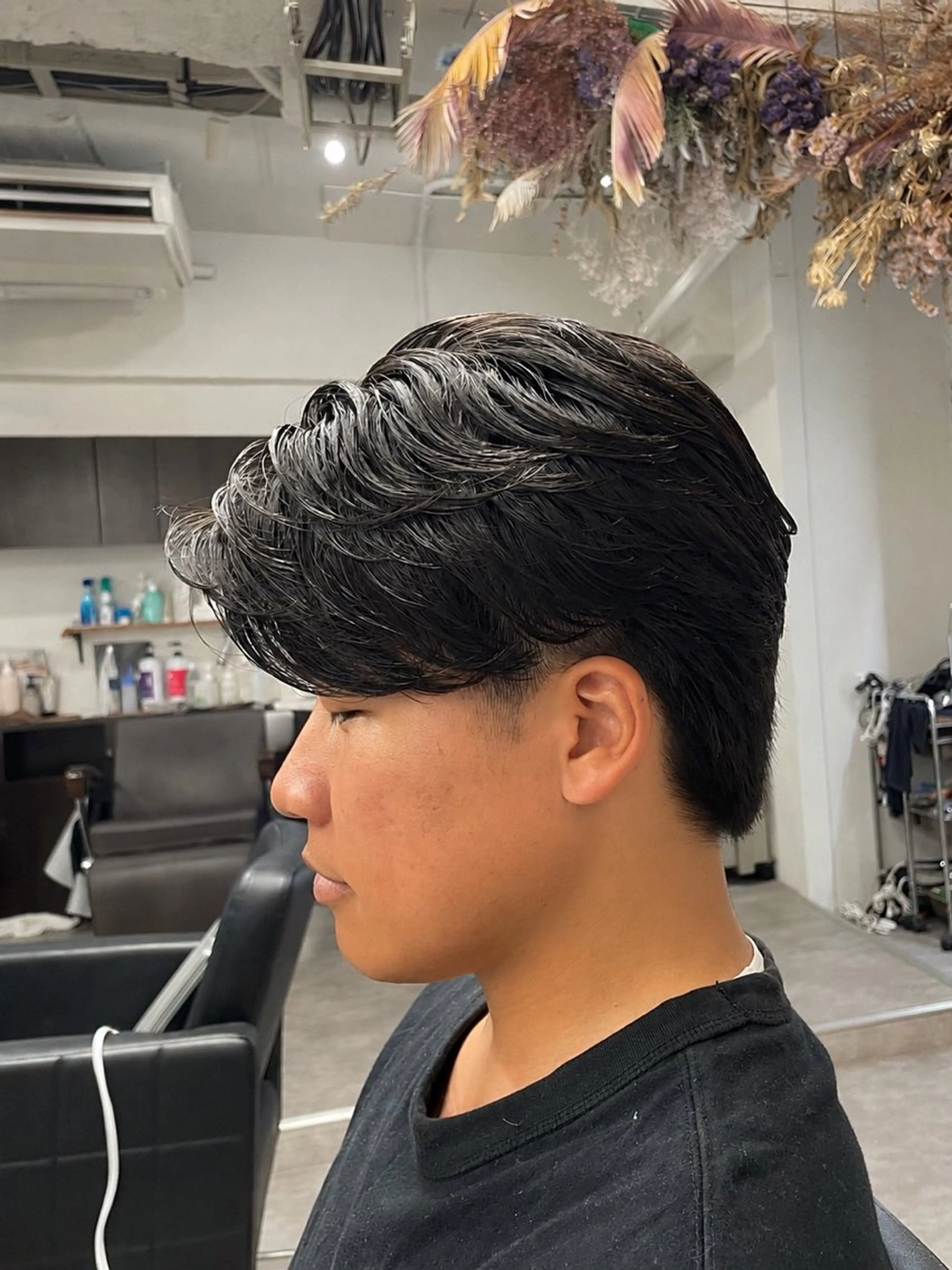 ショート パーマ メンズ フェザーパーマ メンズパーマ いちかわ ことねのヘアスタイル