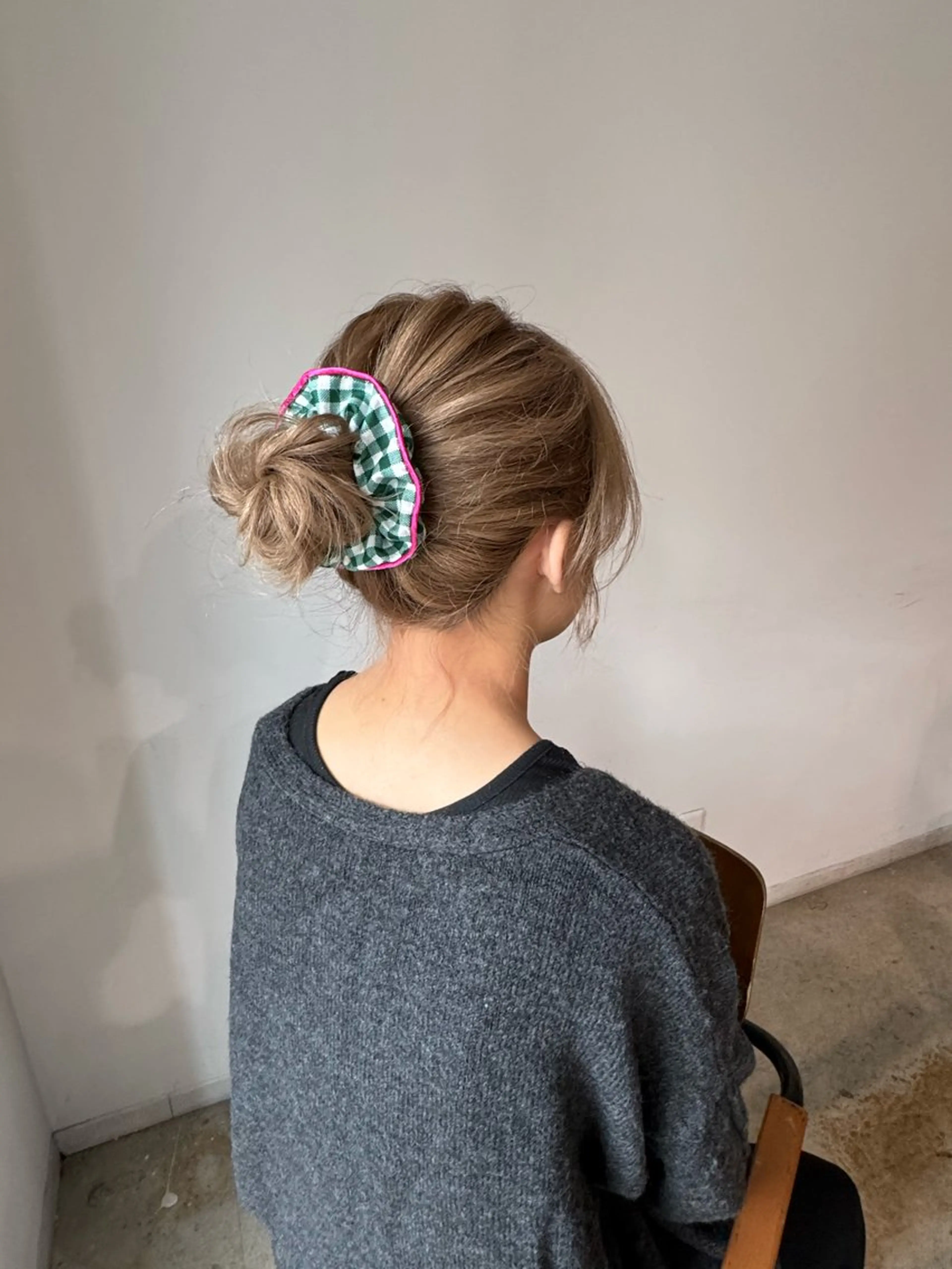 ミディアム カラー ヘアアレンジ お団子ヘア カット ヘアカラー トリートメント 無料モデル募集/ボブ /レイヤー/Rinのヘアスタイル