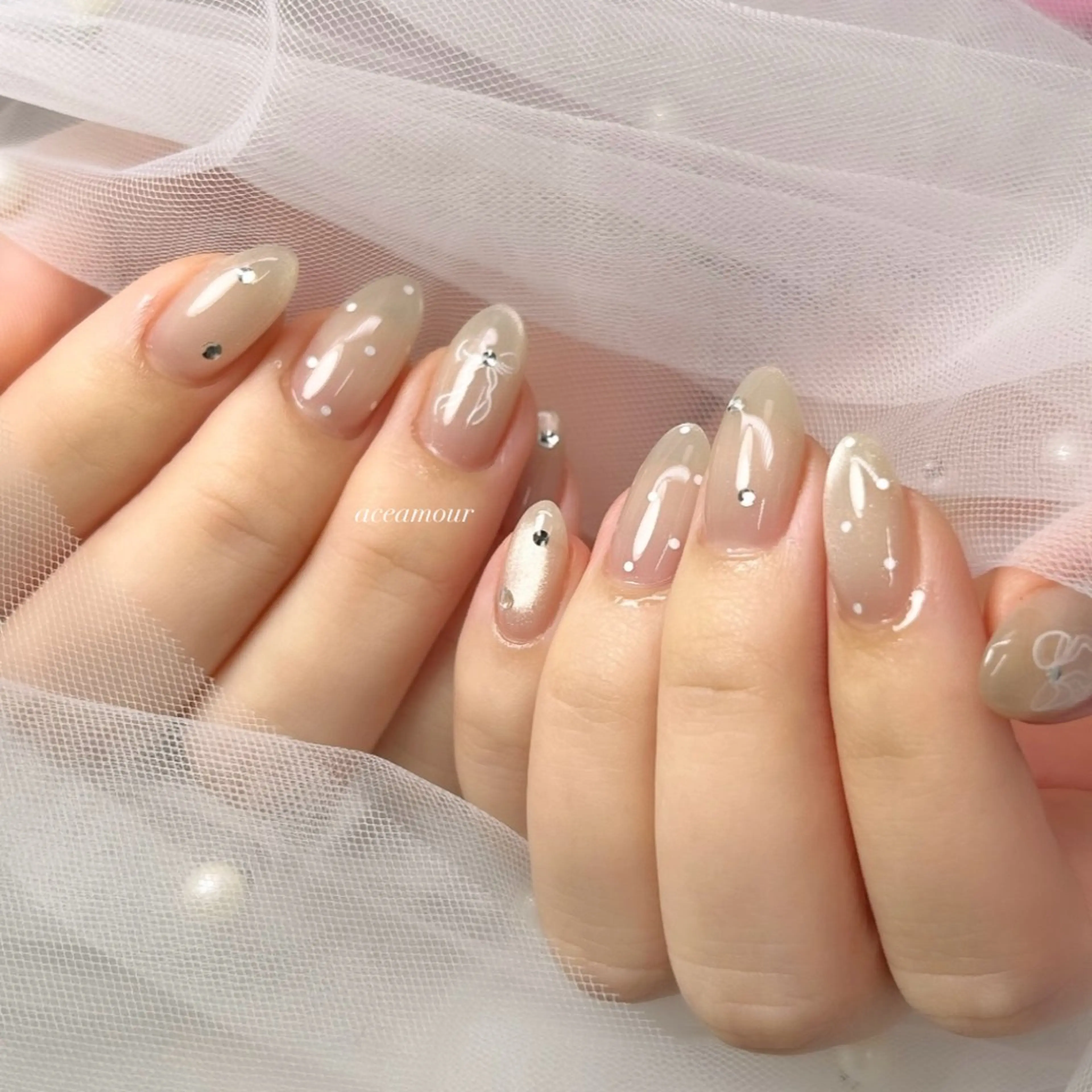 ネイル ネイル/耳つぼ /新ホワイトニングのネイルデザイン