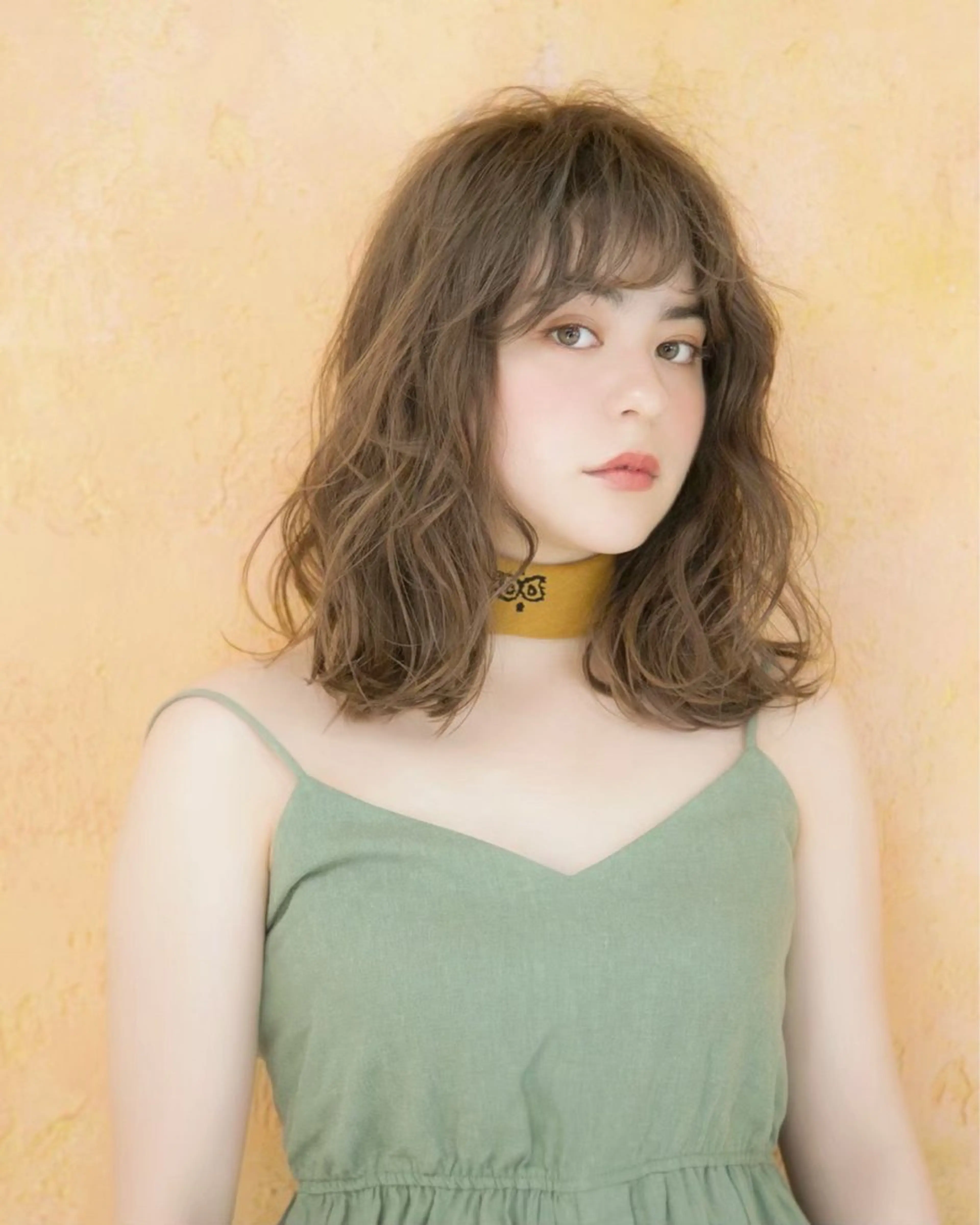 ミディアム カラー 💖ボブ/髪質改善 顔周りレイヤー/ユイのヘアスタイル