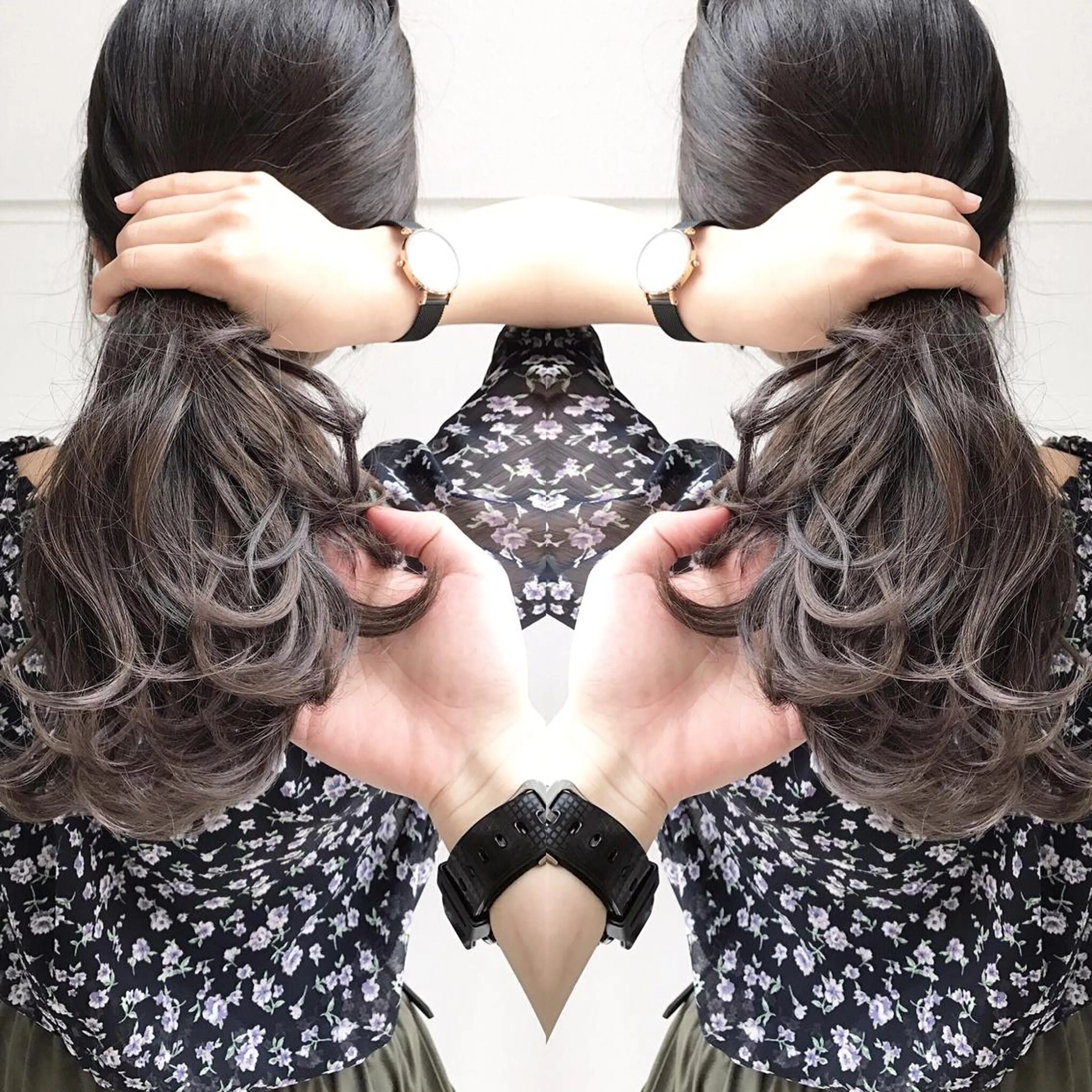 ロング カラー ヘアアレンジ BANK'S hair所属・縮毛矯正 髪質改善寺坂雄飛💐のヘアスタイル