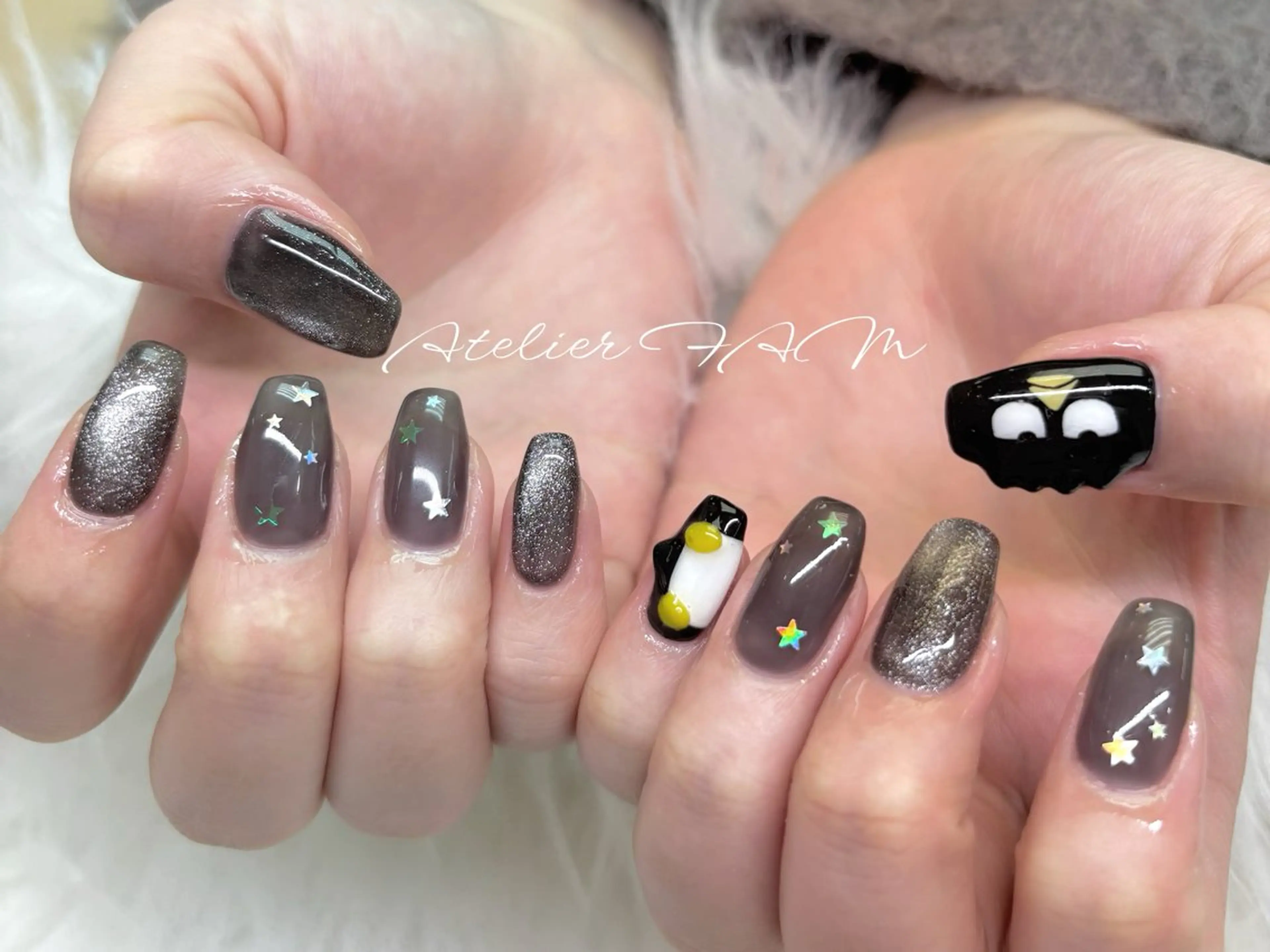 セミロング ハンドネイル nail&eyelashsalon atelier fam上本町店所属・アトリエ FAMのネイルデザイン