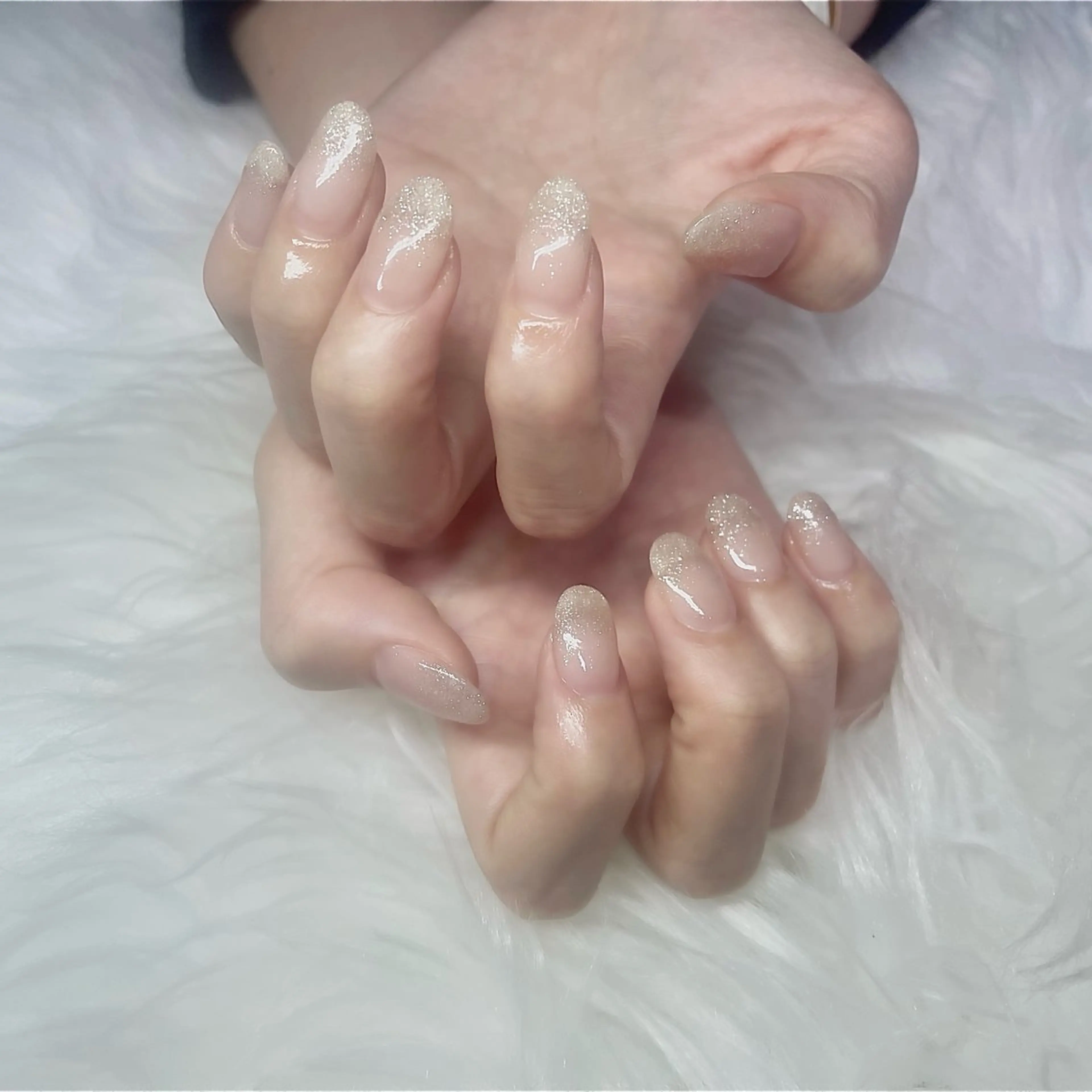 ネイル グラデーション ラメ(グリッター) ラメグラデーション ハンドネイル SSF_ SONOのネイルデザイン