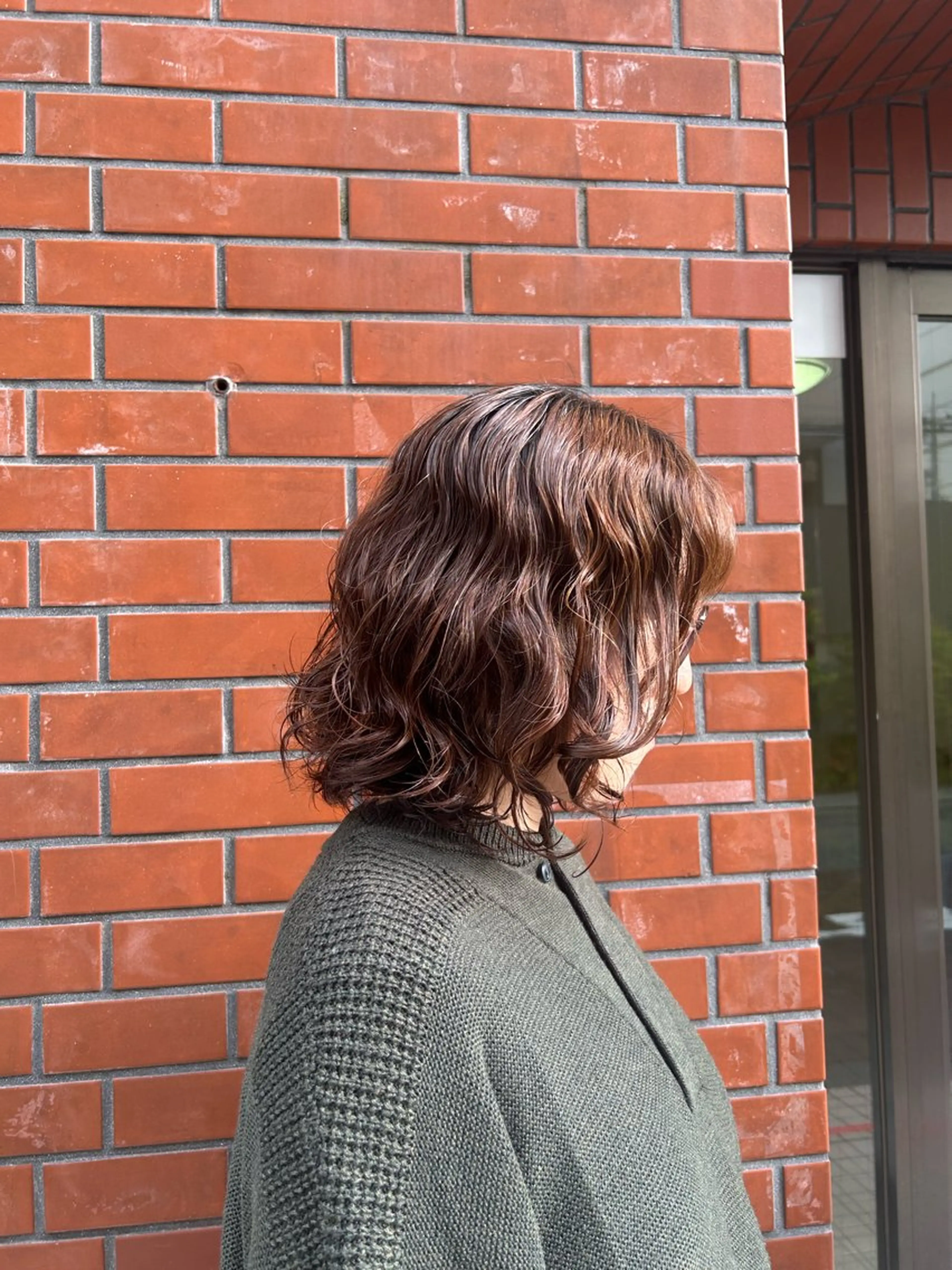 ミディアム パーマ ミディアムパーマ カット パーマ 保坂 駿太郎のヘアスタイル