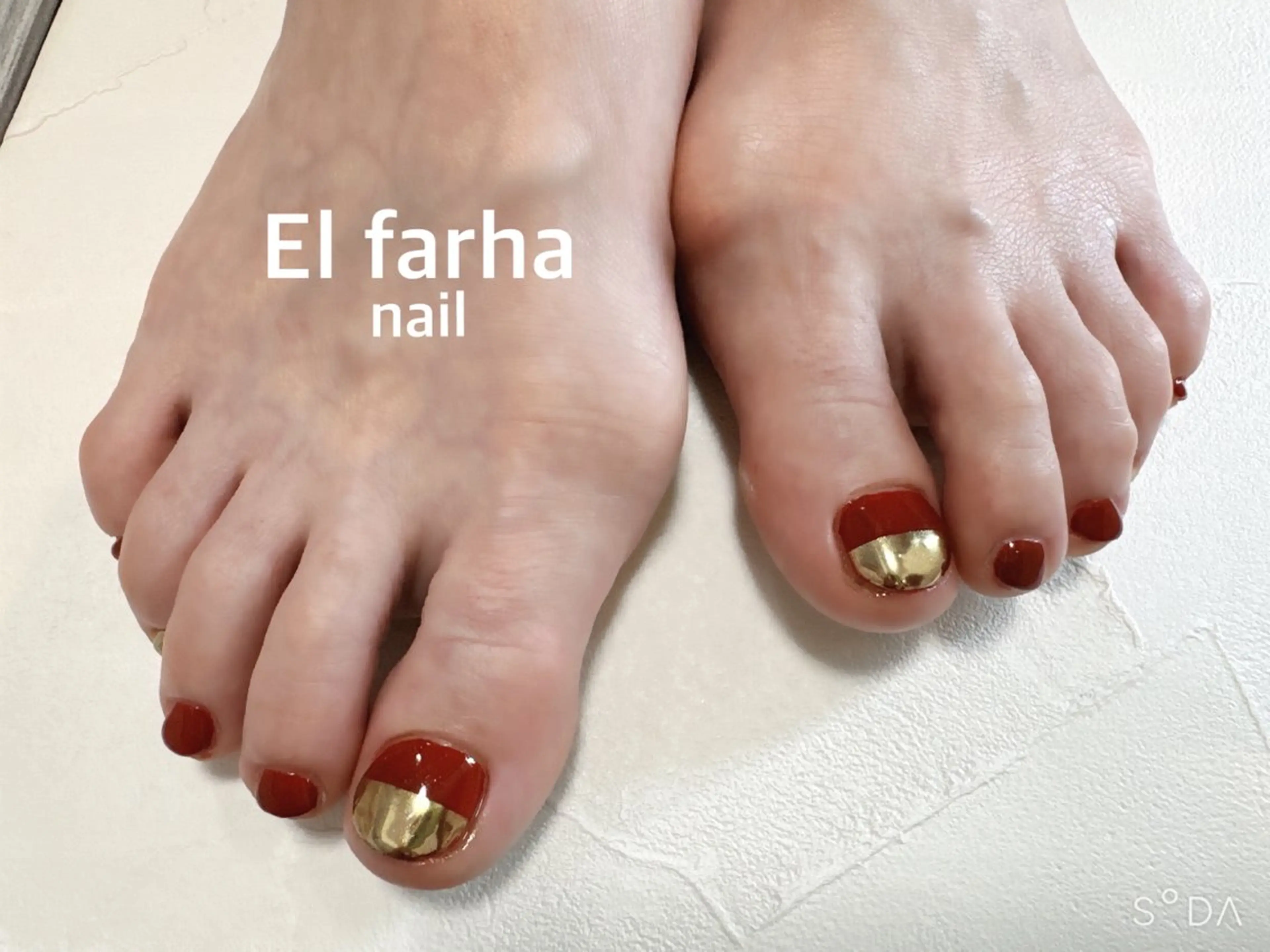 ネイル フットネイル El  Farha nailのネイルデザイン