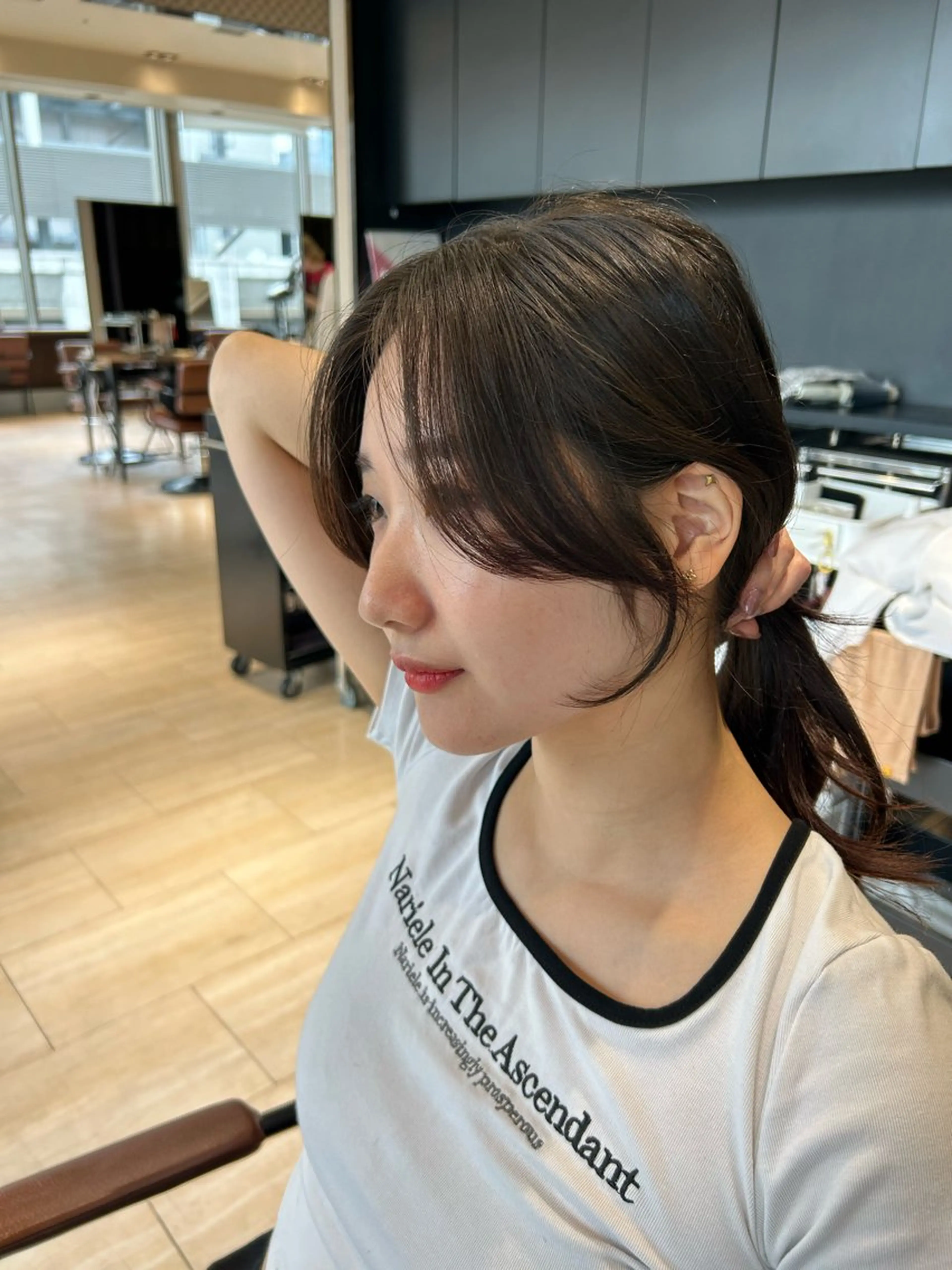 ロング カット ヘアセット 🎀大竹美侑／顔まわ りカット／レイヤーのヘアスタイル