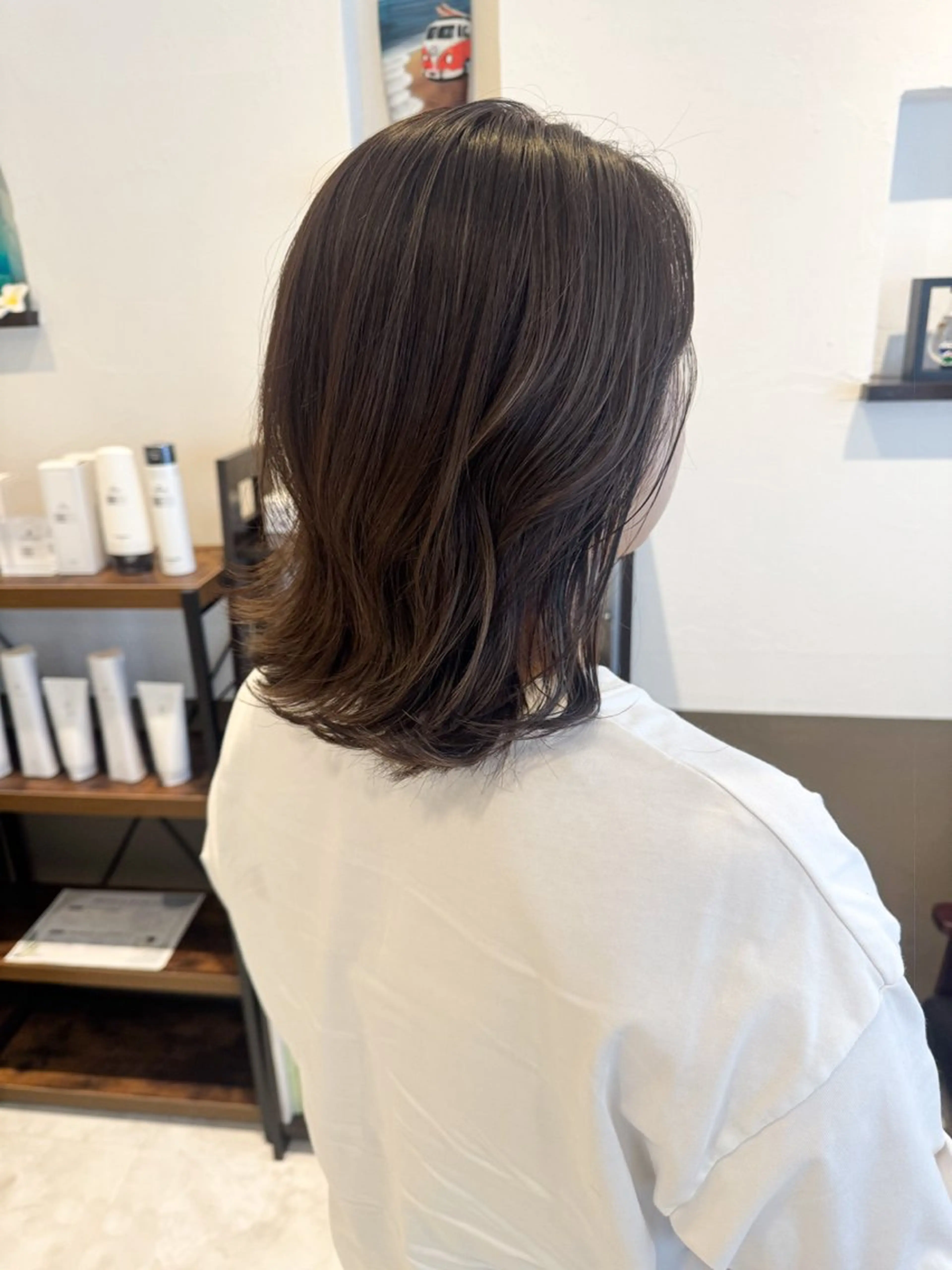 ミディアム カラー 坂井田 浩樹のヘアスタイル