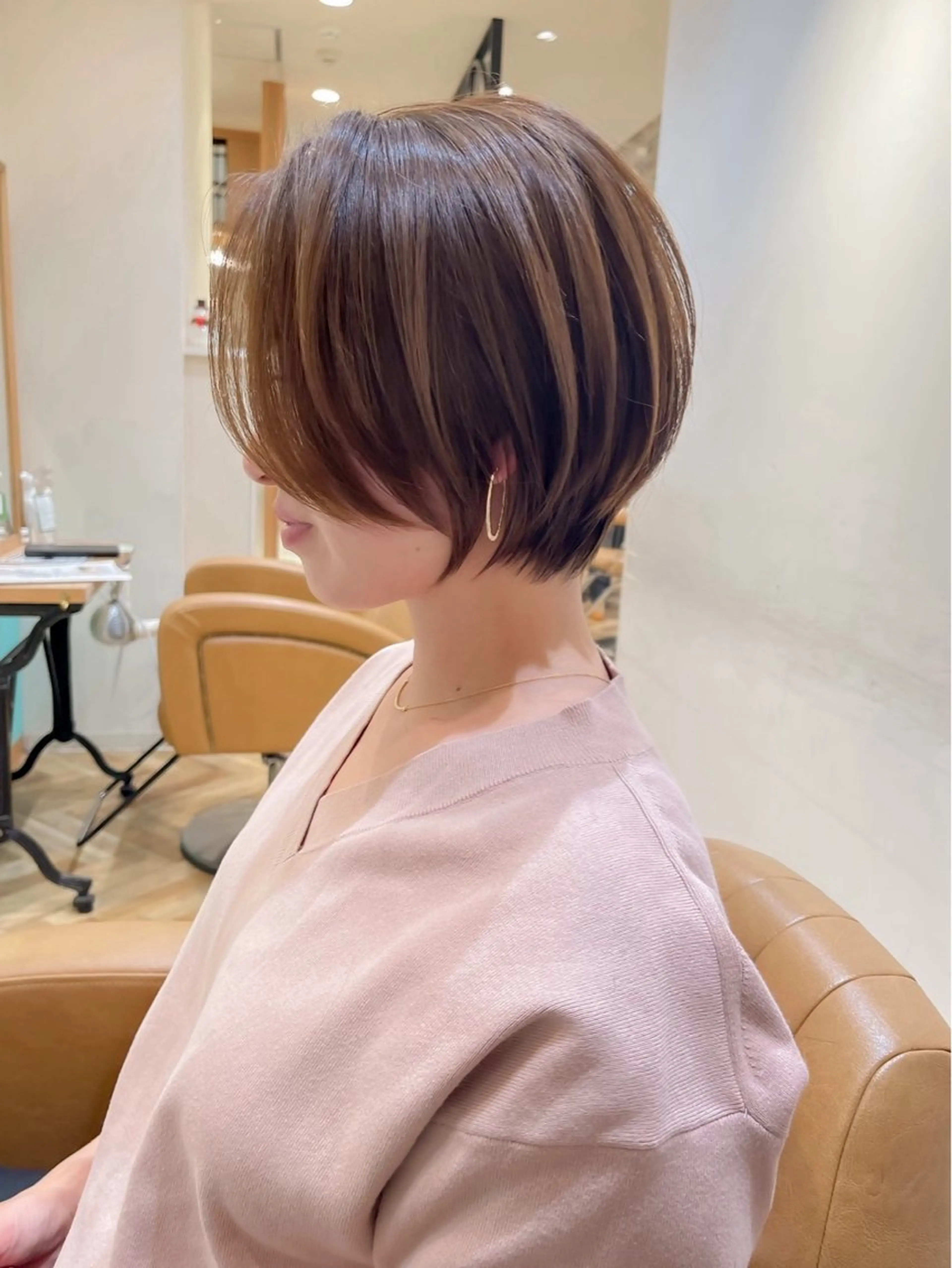 ショート カラー ヘアアレンジ カット ヘアカラー トリートメント 久米 春輝のヘアスタイル