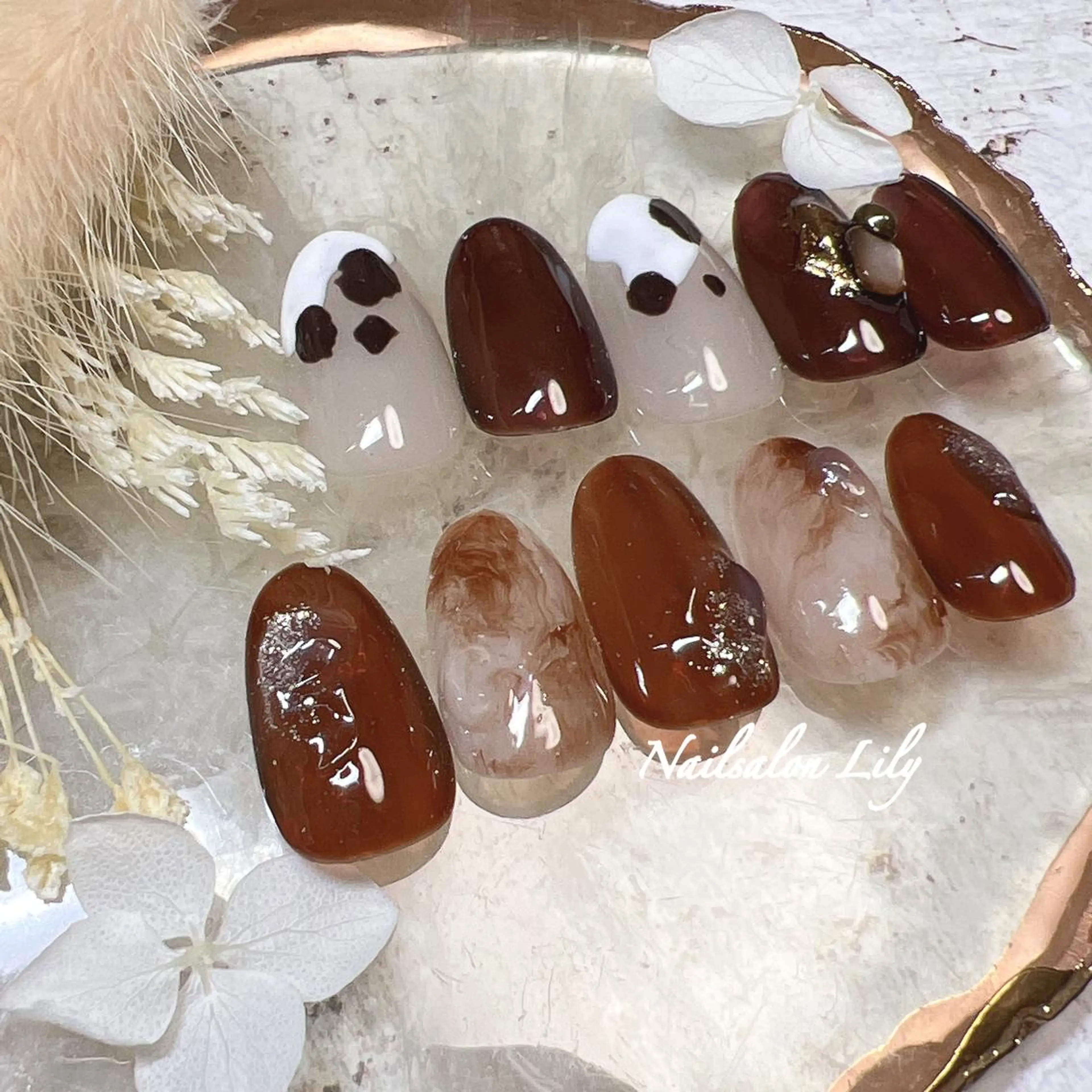 ネイル ハンドネイル Lily*nail 🌻Mii🌻のネイルデザイン