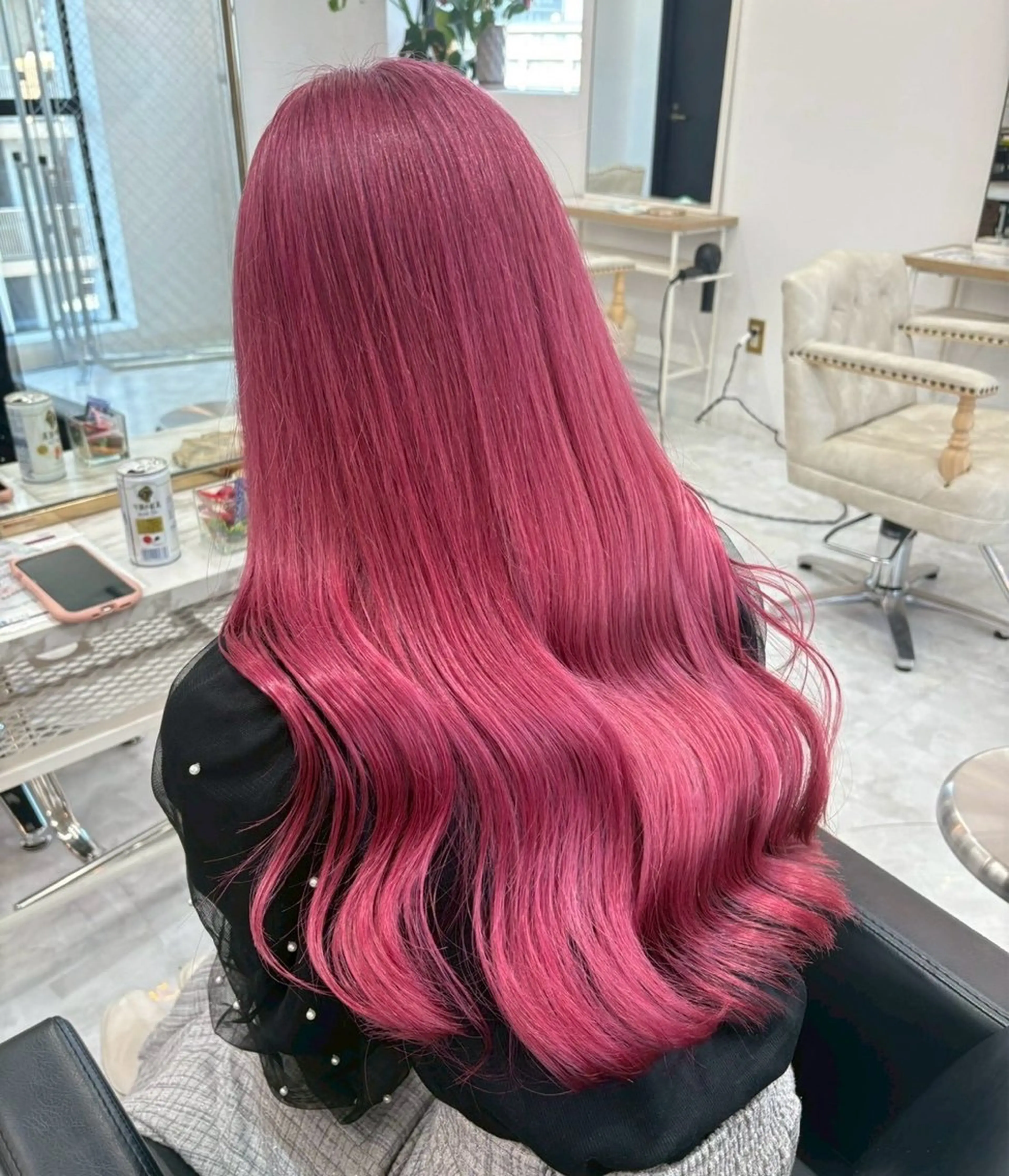 ロング カラー ヘアカラー フジマ ハルナのヘアスタイル